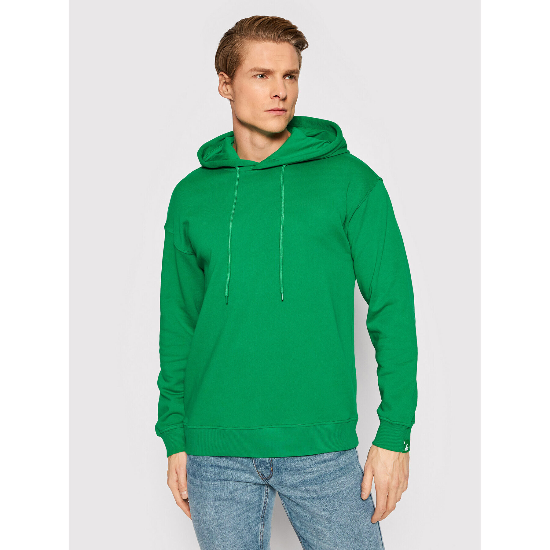 United Colors Of Benetton Суитшърт 3J68U2001 Зелен Regular Fit - Pepit.bg