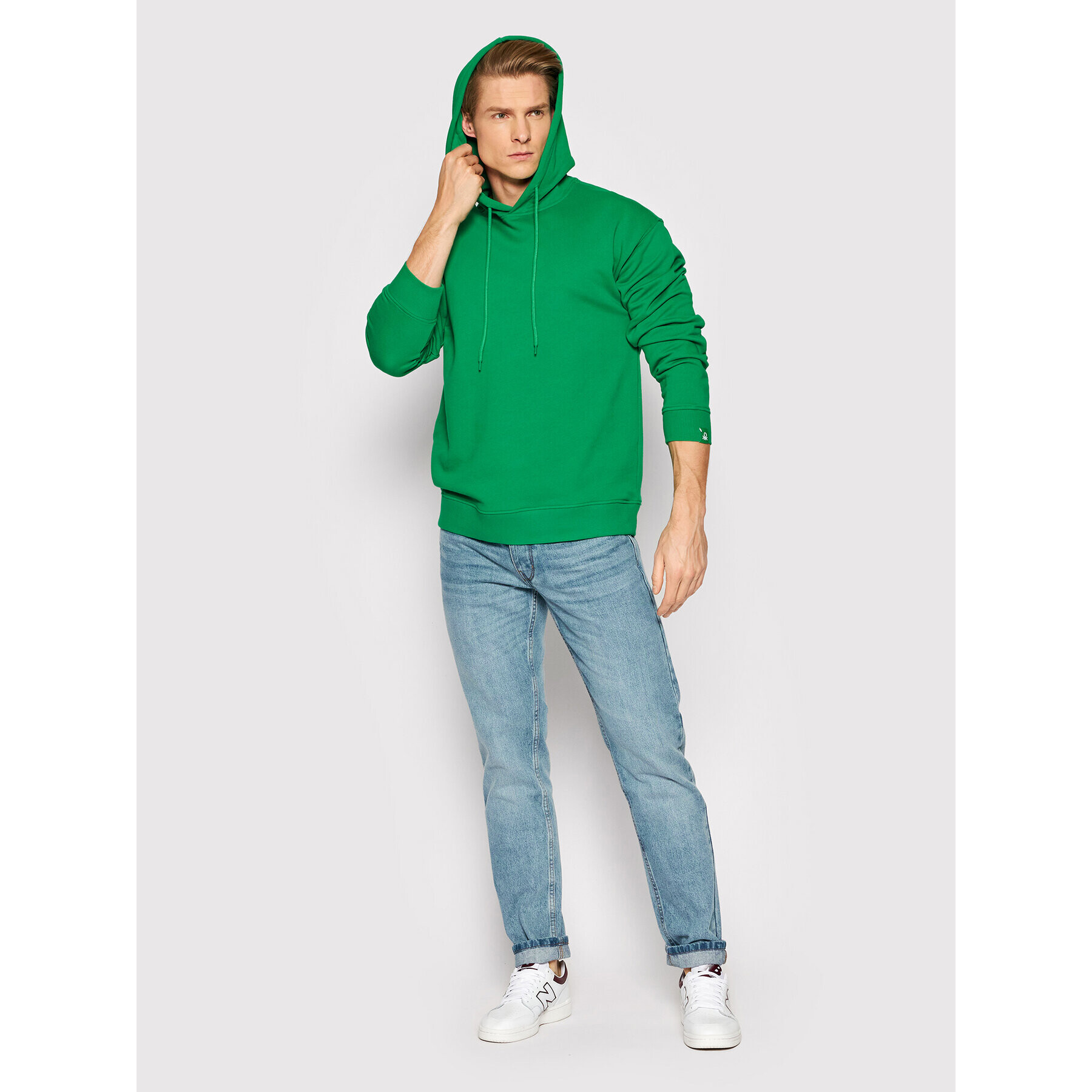 United Colors Of Benetton Суитшърт 3J68U2001 Зелен Regular Fit - Pepit.bg