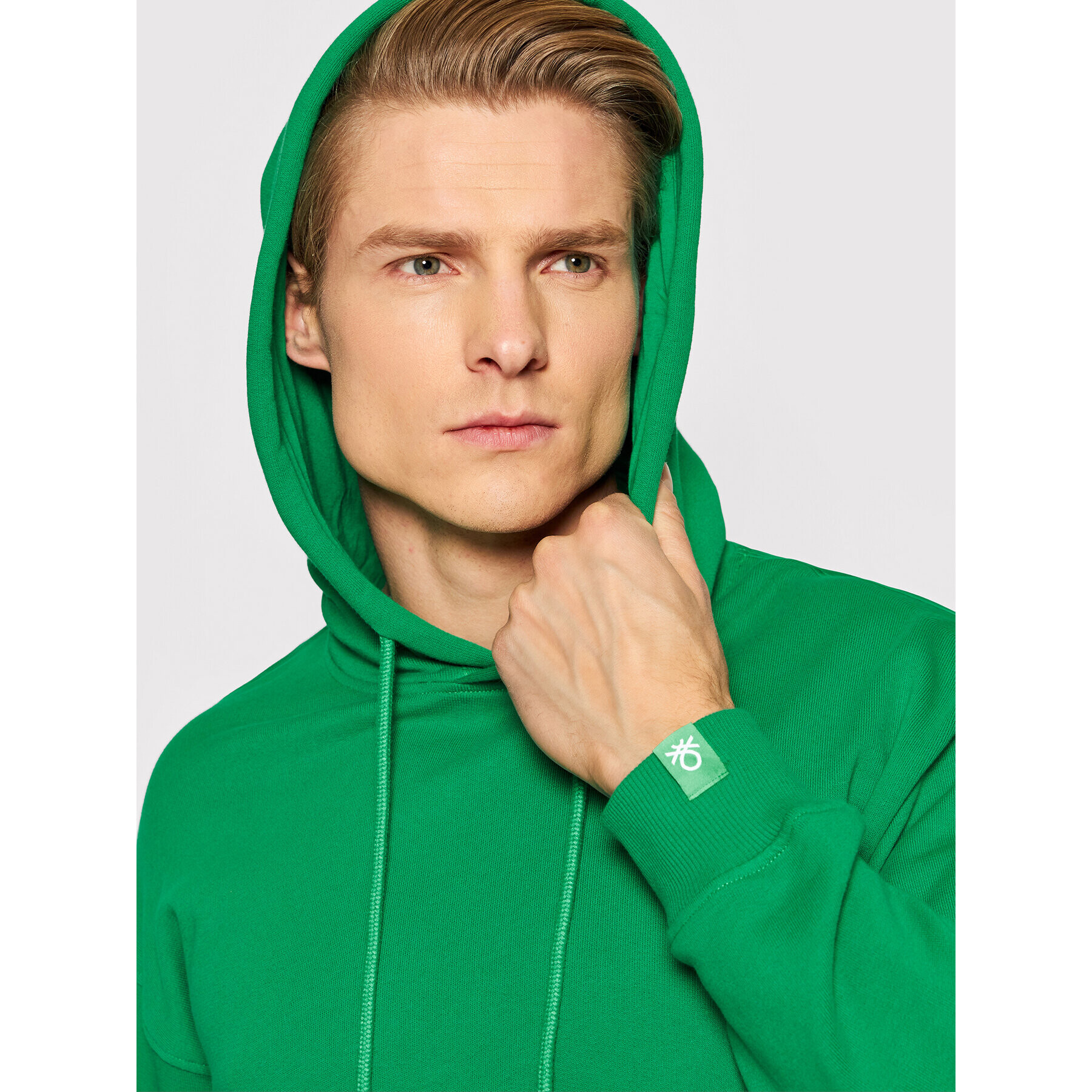 United Colors Of Benetton Суитшърт 3J68U2001 Зелен Regular Fit - Pepit.bg