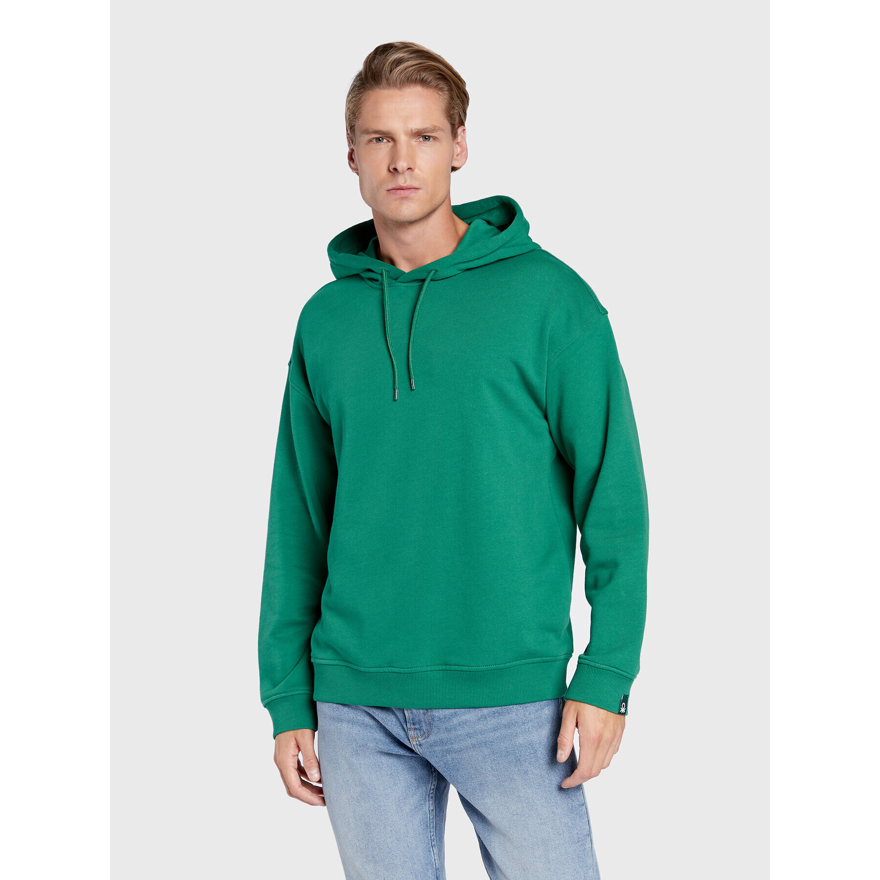 United Colors Of Benetton Суитшърт 3J68U2001 Зелен Regular Fit - Pepit.bg