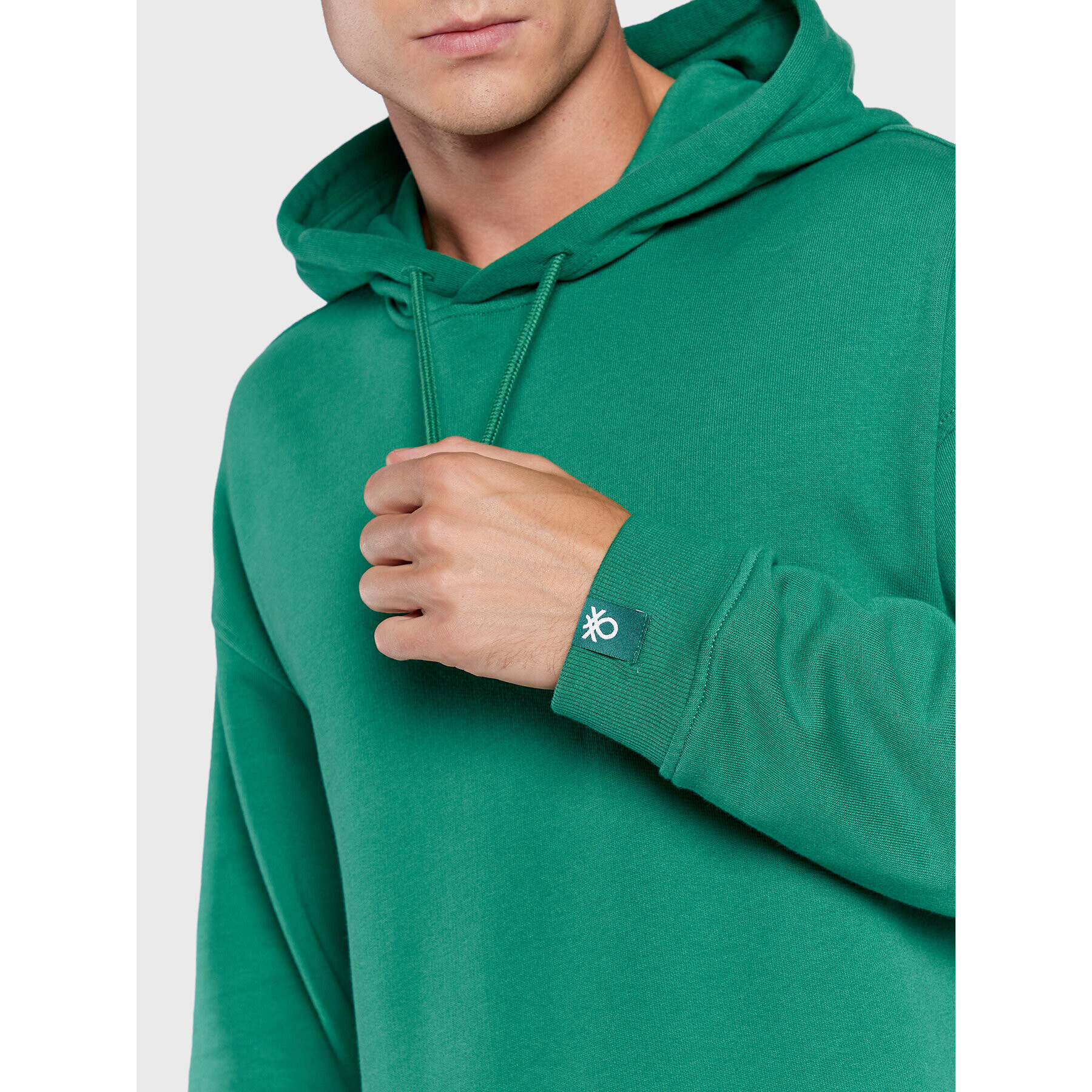 United Colors Of Benetton Суитшърт 3J68U2001 Зелен Regular Fit - Pepit.bg