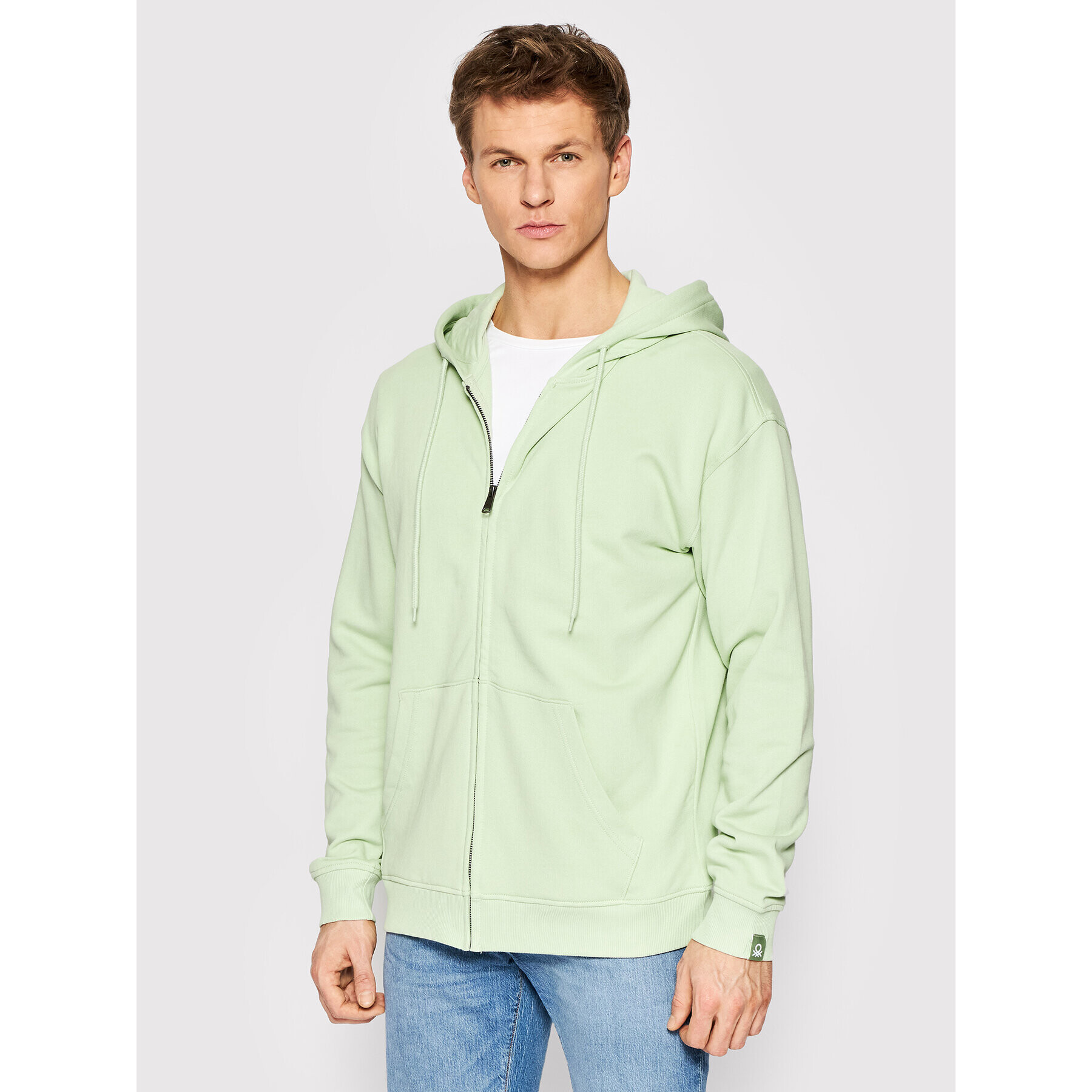 United Colors Of Benetton Суитшърт 3J68U5001 Зелен Regular Fit - Pepit.bg