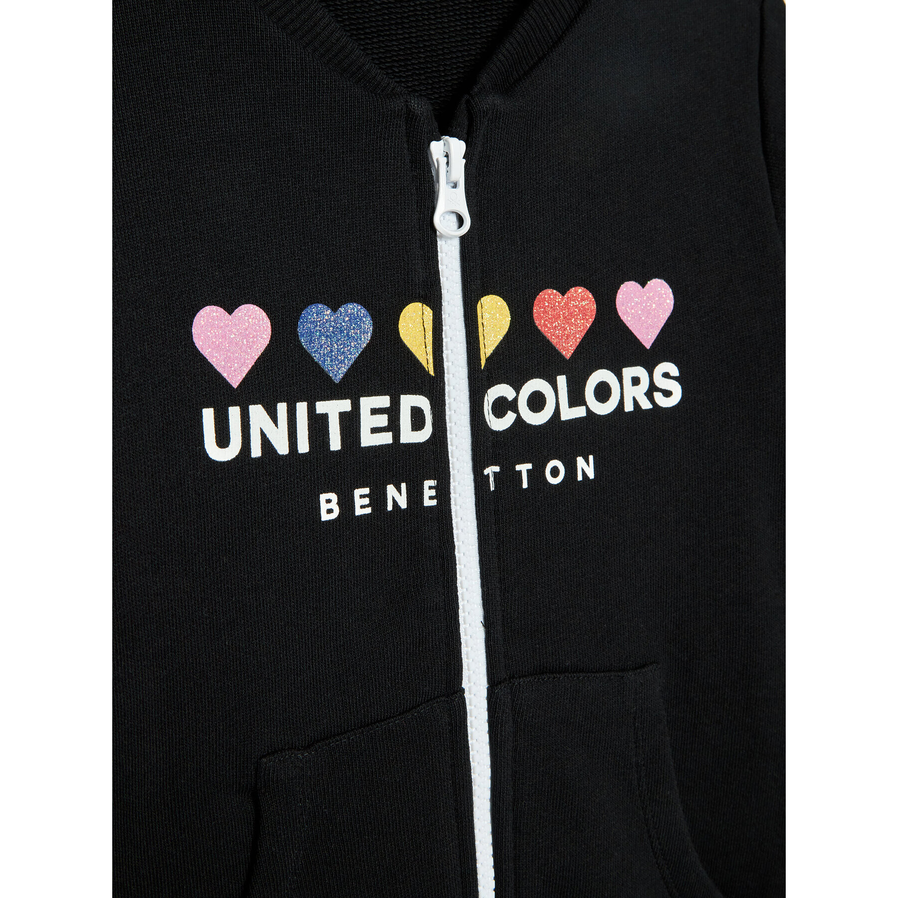 United Colors Of Benetton Суитшърт 3J70C5920 Черен Regular Fit - Pepit.bg