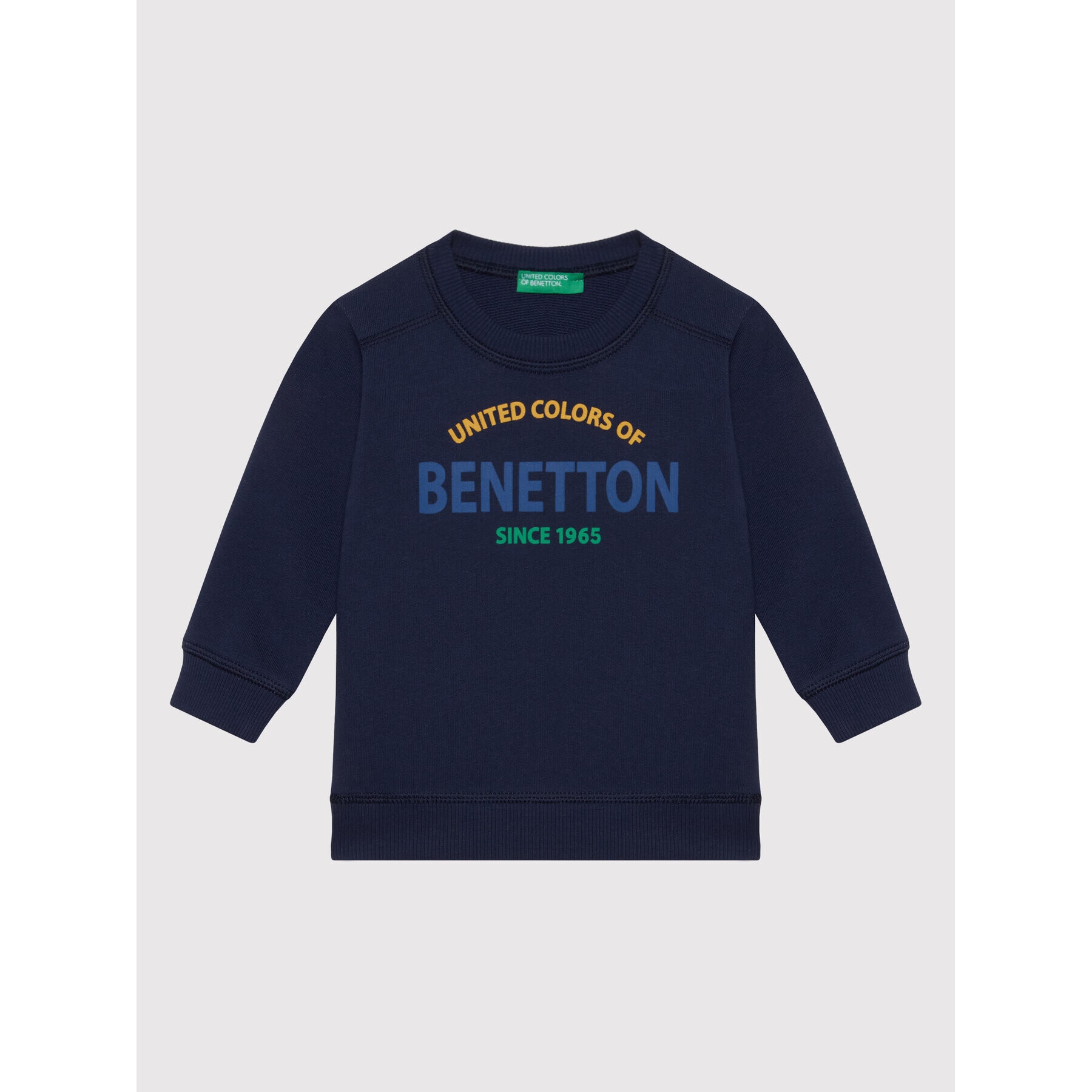 United Colors Of Benetton Суитшърт 3J70G100H Тъмносин Regular Fit - Pepit.bg