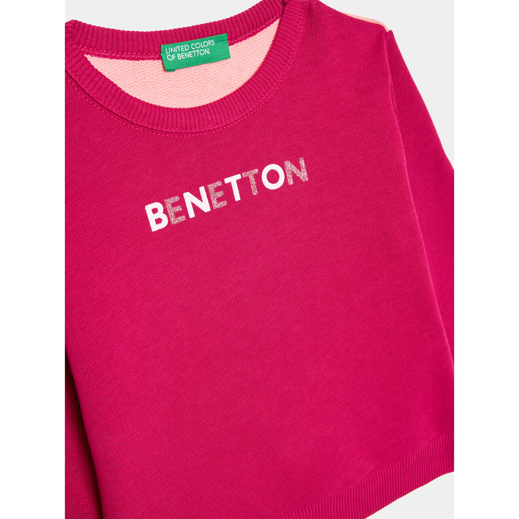 United Colors Of Benetton Суитшърт 3J70G10A5 Розов Regular Fit - Pepit.bg