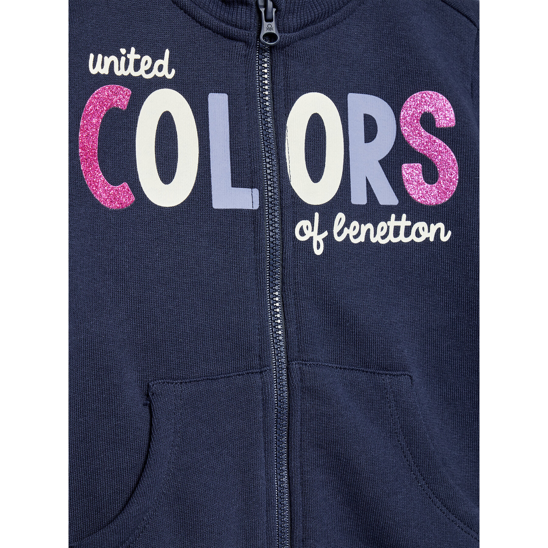 United Colors Of Benetton Суитшърт 3J70G500V Тъмносин Regular Fit - Pepit.bg