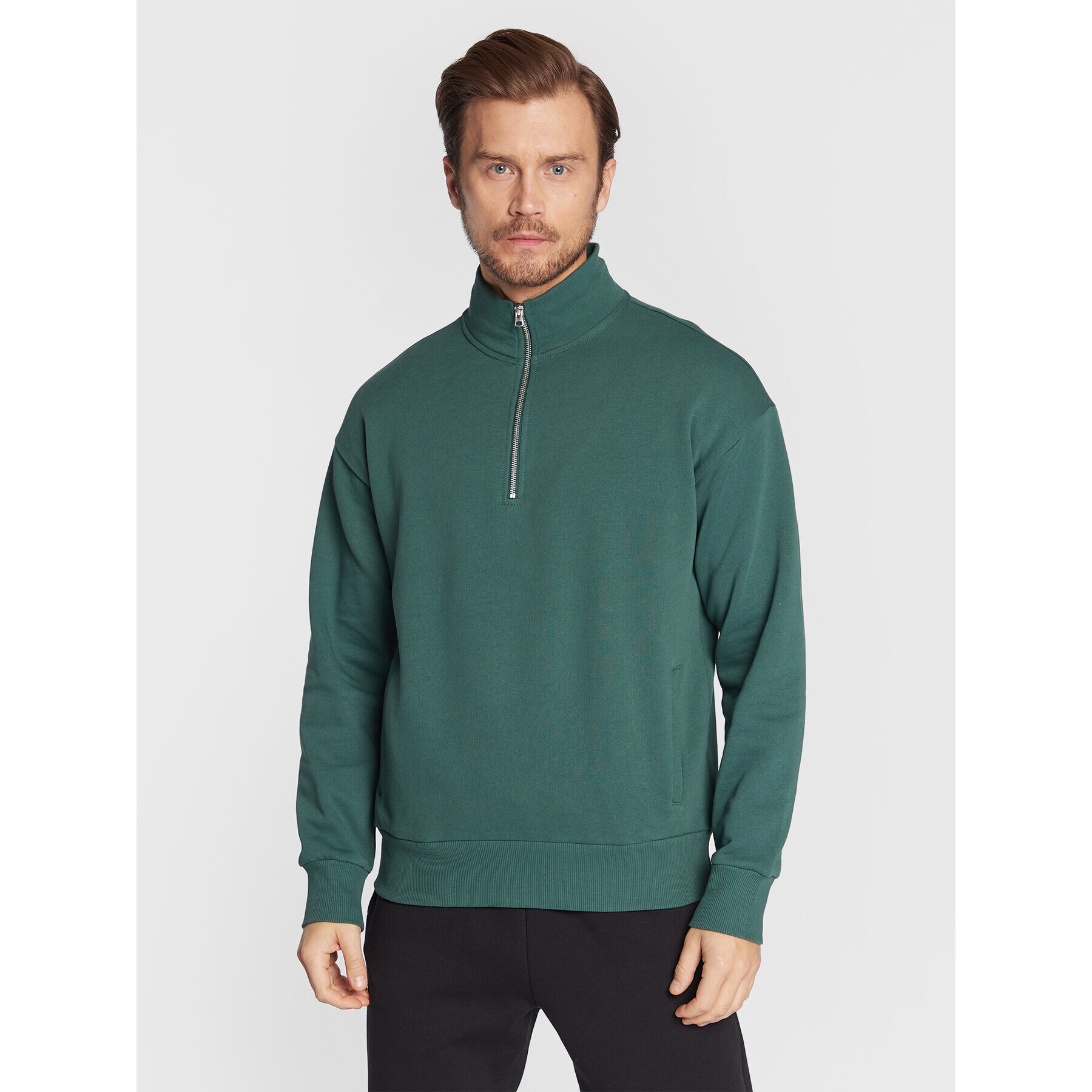 United Colors Of Benetton Суитшърт 3J73U103Q Зелен Relaxed Fit - Pepit.bg