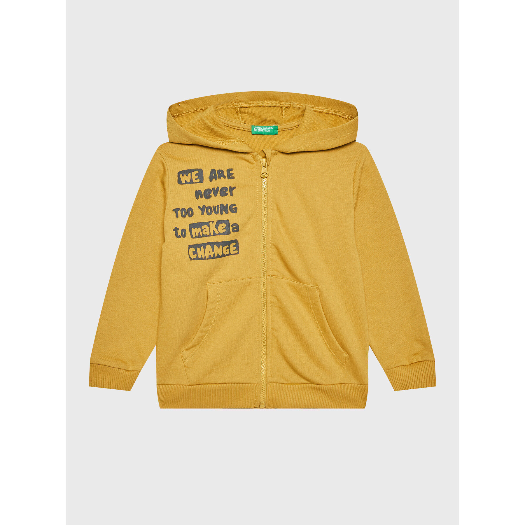 United Colors Of Benetton Суитшърт 3JLXG501E Жълт Regular Fit - Pepit.bg