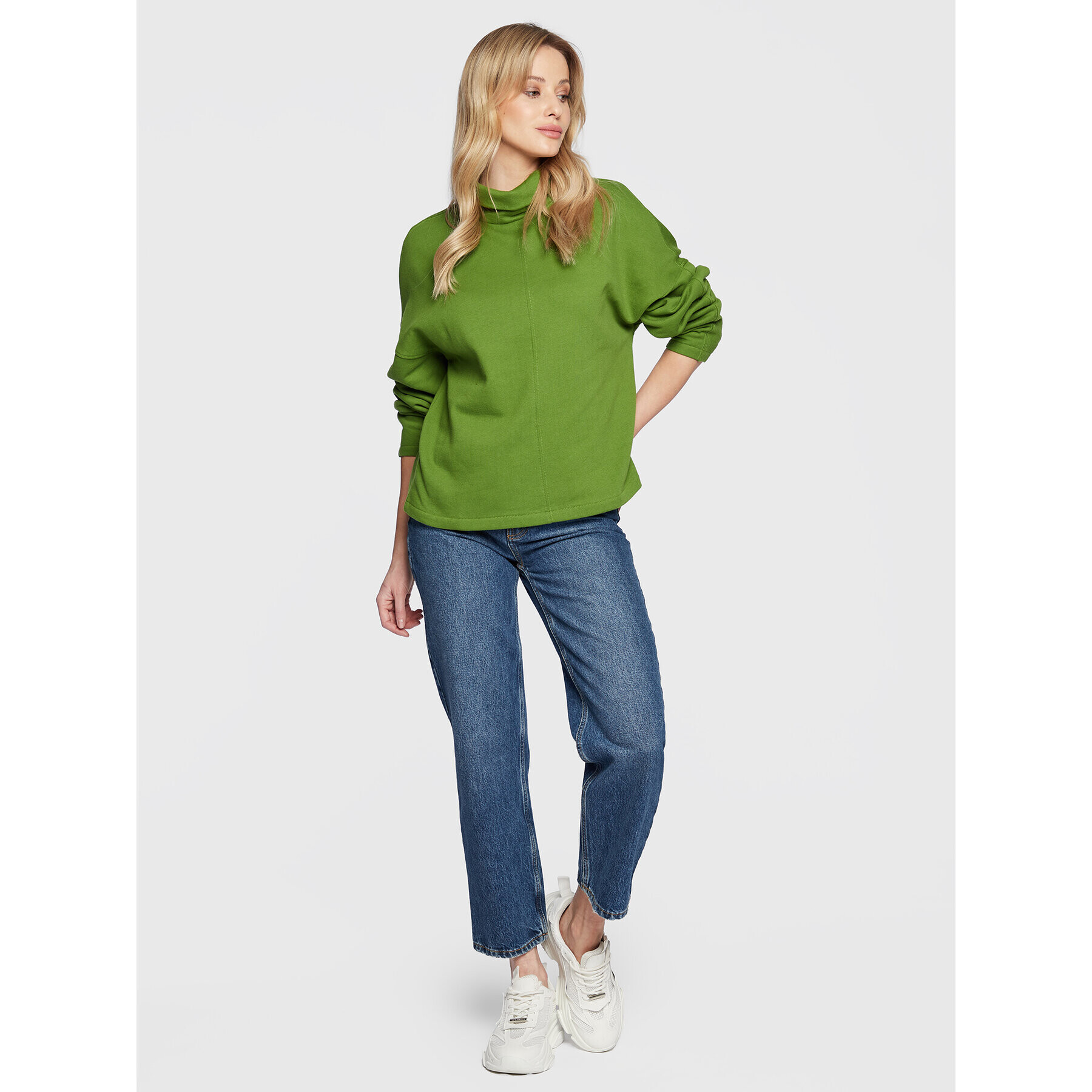 United Colors Of Benetton Суитшърт 3OOTD200B Зелен Relaxed Fit - Pepit.bg