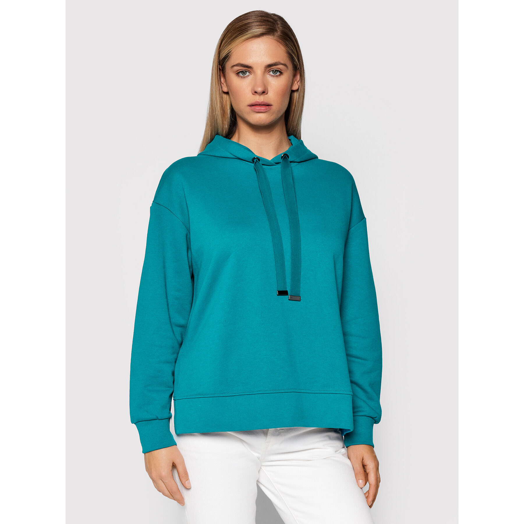 United Colors Of Benetton Суитшърт 3QMHE2283 Син Boxy Fit - Pepit.bg