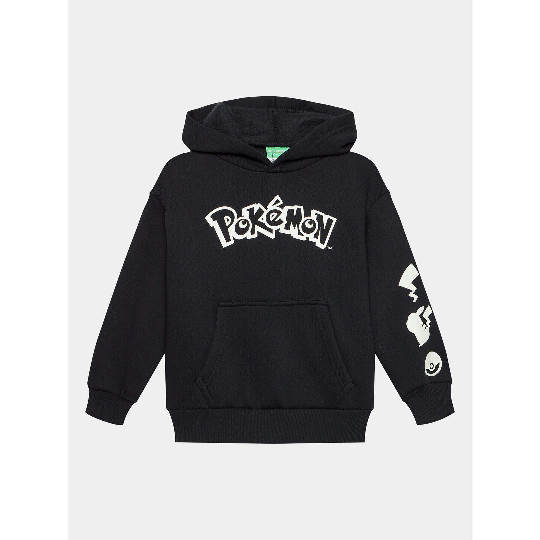 United Colors Of Benetton Суитшърт POKEMON 3J73C203G Черен Regular Fit - Pepit.bg