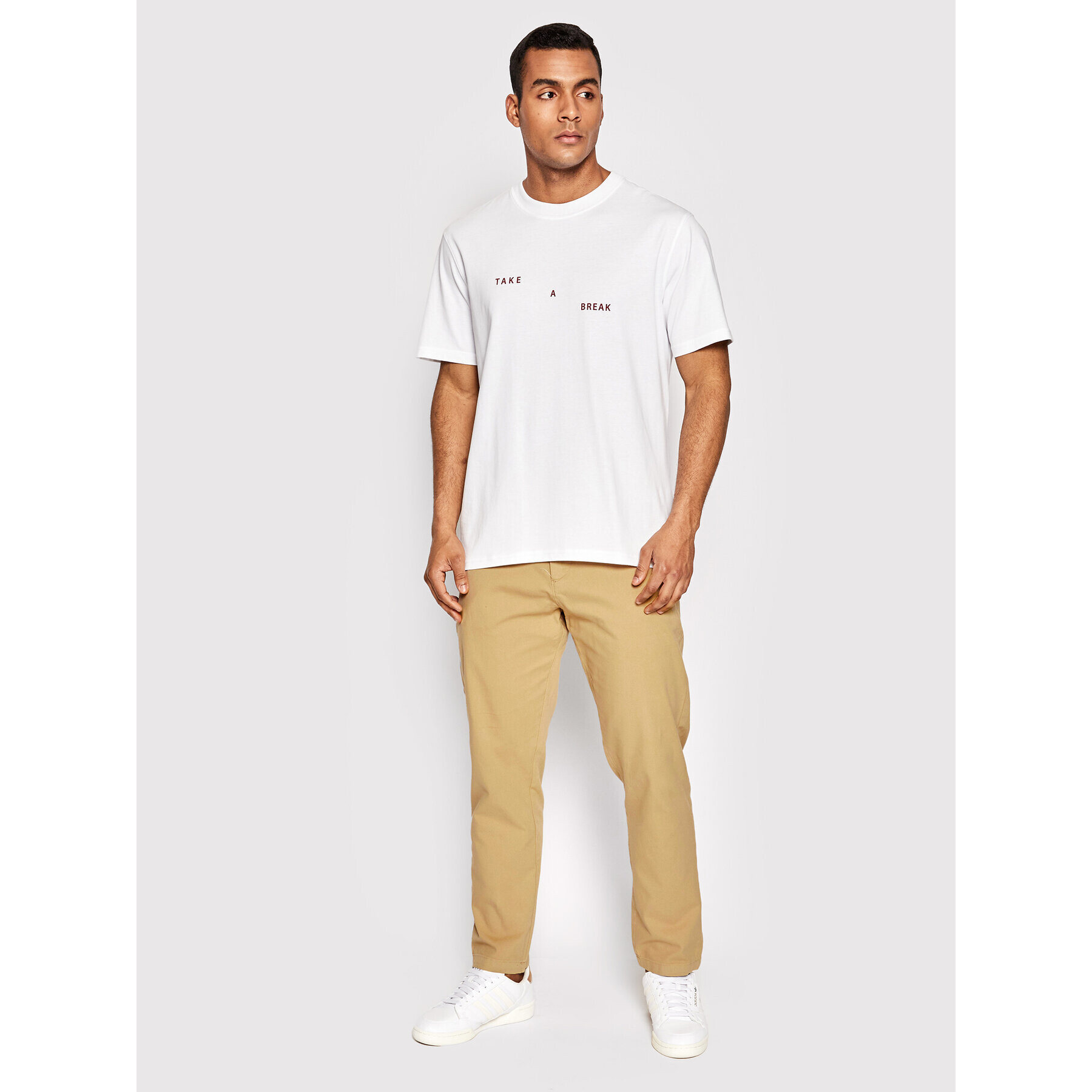 United Colors Of Benetton Текстилни панталони 42HM55J38 Бежов Slim Fit - Pepit.bg