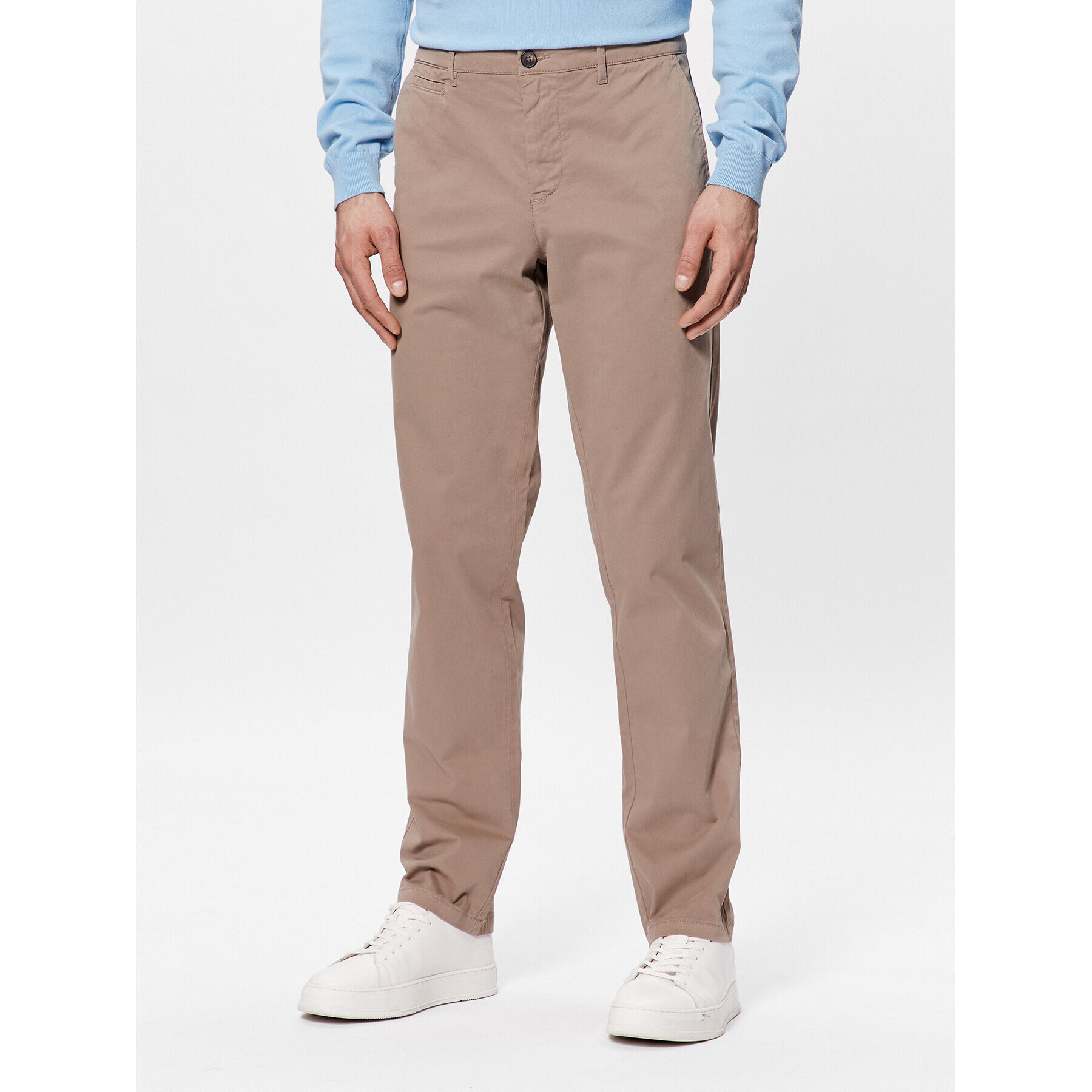 United Colors Of Benetton Текстилни панталони 4DKH55I18 Бежов Slim Fit - Pepit.bg