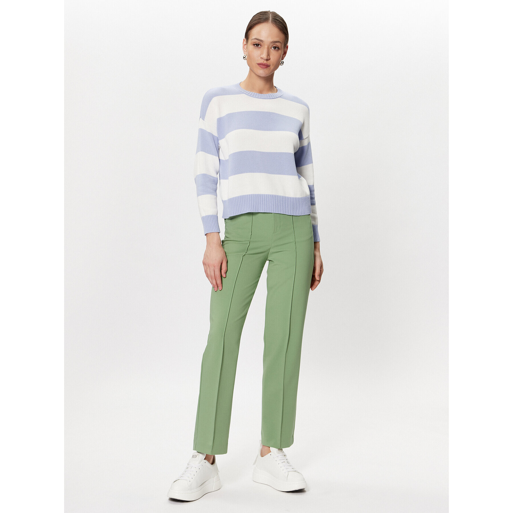 United Colors Of Benetton Текстилни панталони 4LKVDF037 Зелен Straight Fit - Pepit.bg