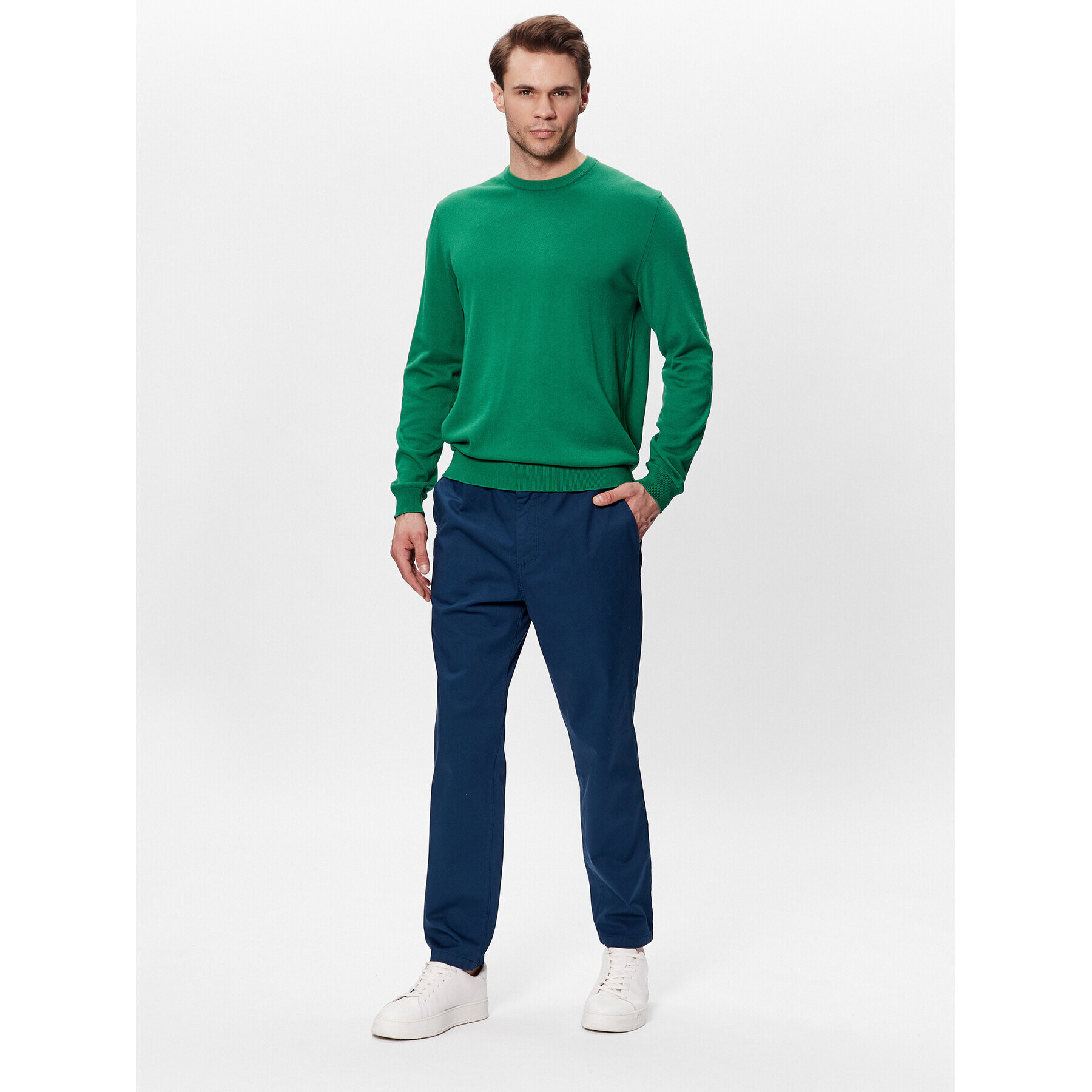 United Colors Of Benetton Текстилни панталони 4UN4UF01N Син Slim Fit - Pepit.bg