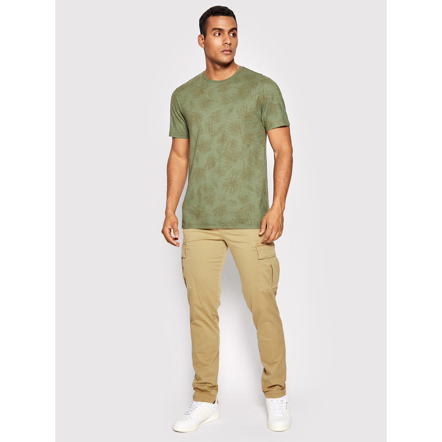 United Colors Of Benetton Текстилни панталони 4VPNUF005 Бежов Regular Fit - Pepit.bg