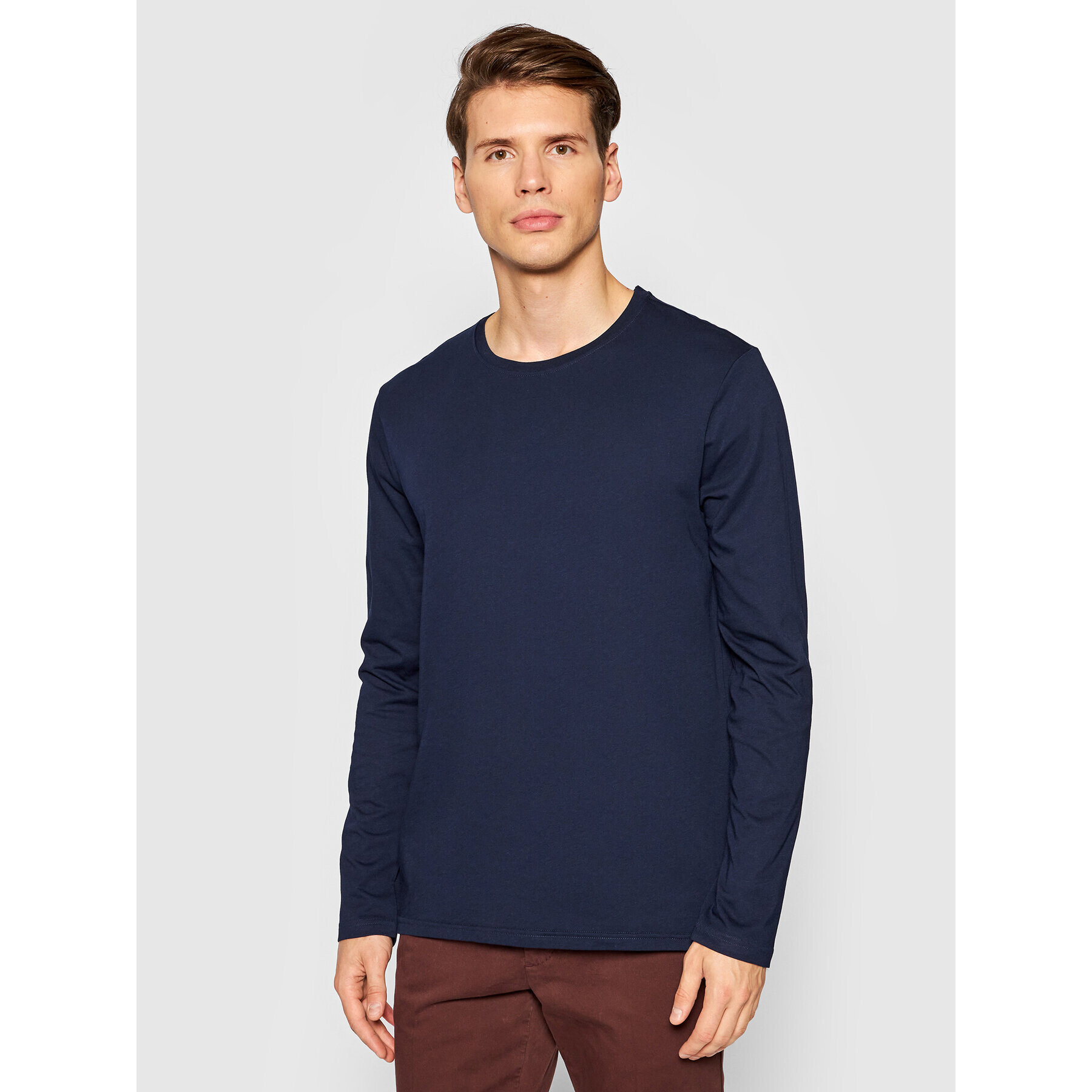 United Colors Of Benetton Тениска с дълъг ръкав 3U53J1F05 Тъмносин Relaxed Fit - Pepit.bg