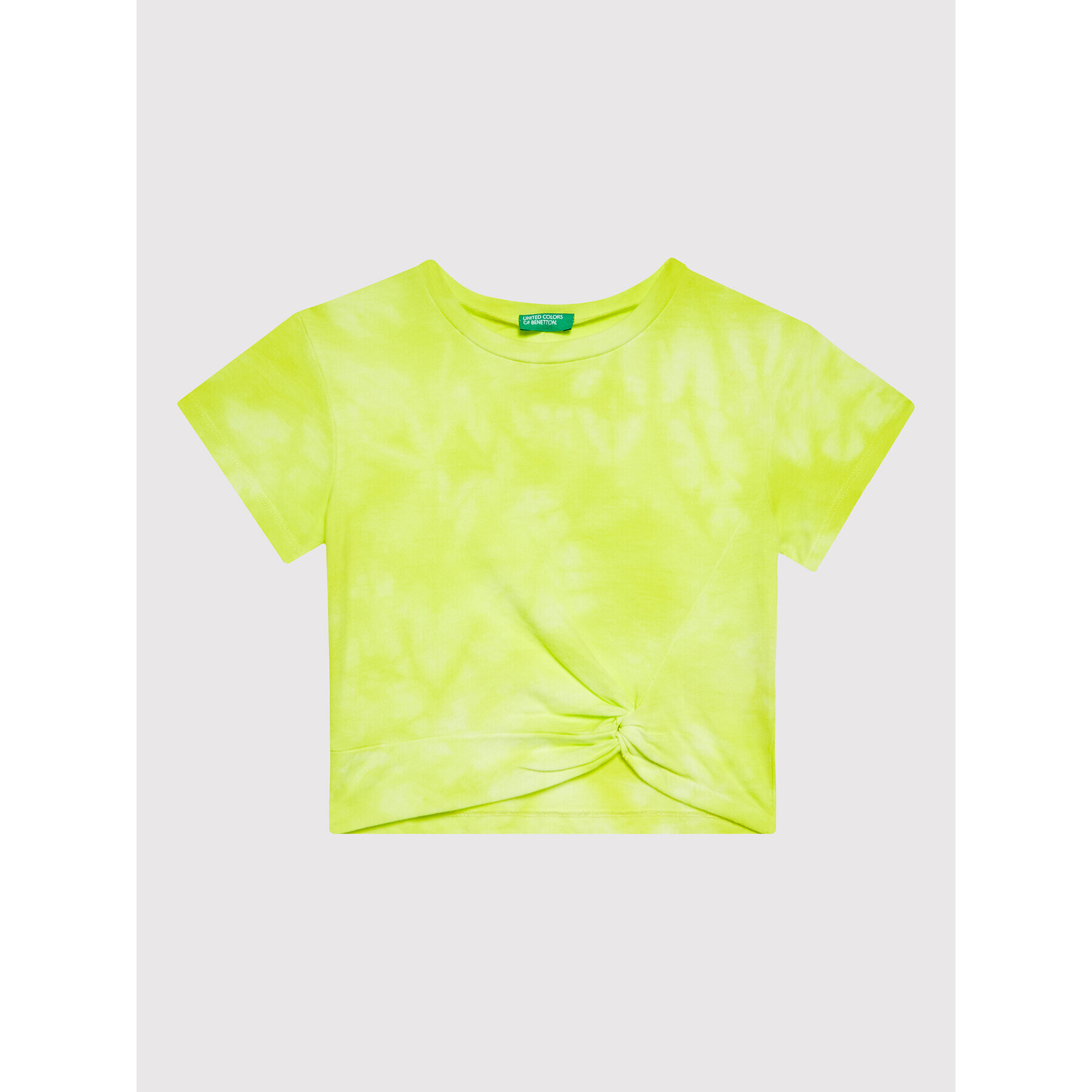 United Colors Of Benetton Тишърт 3085C104S Жълт Regular Fit - Pepit.bg