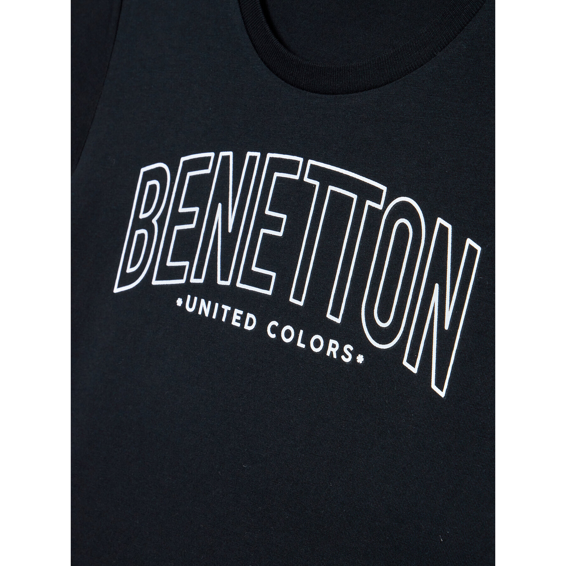 United Colors Of Benetton Тишърт 3096C10C8 Черен Regular Fit - Pepit.bg