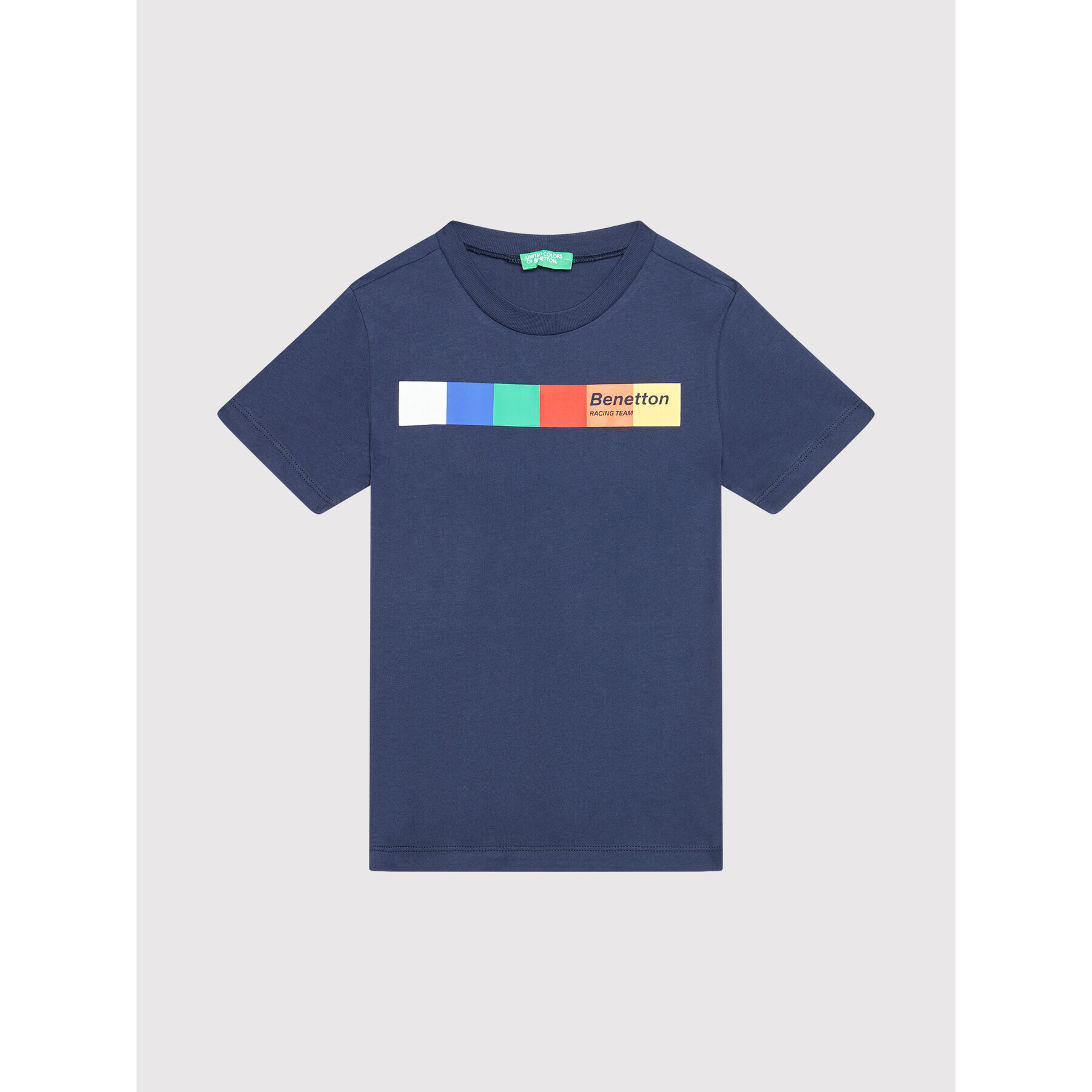 United Colors Of Benetton Тишърт 3096C151T Тъмносин Regular Fit - Pepit.bg