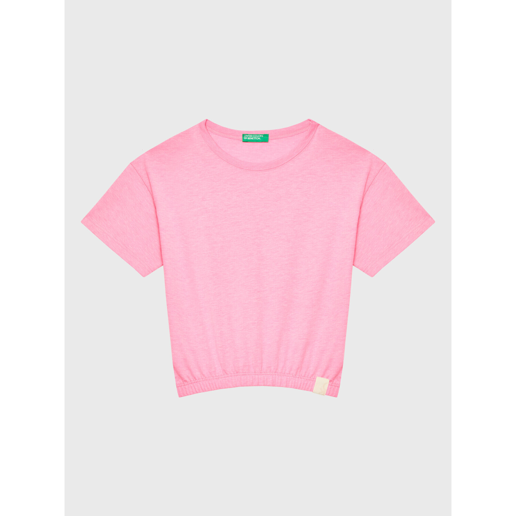 United Colors Of Benetton Тишърт 37YKC10AU Розов Boxy Fit - Pepit.bg