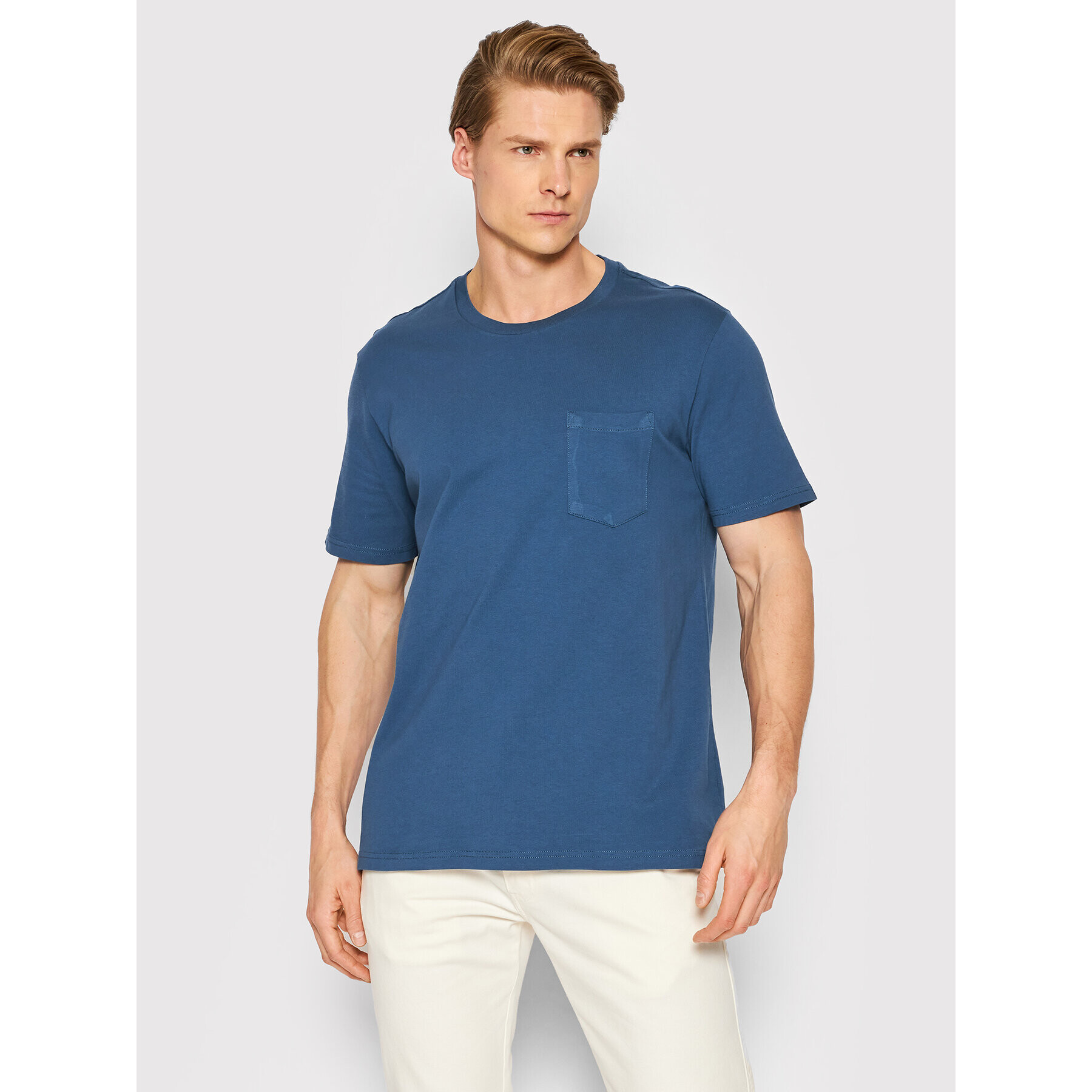 United Colors Of Benetton Тишърт 3BL0J19G5 Тъмносин Regular Fit - Pepit.bg