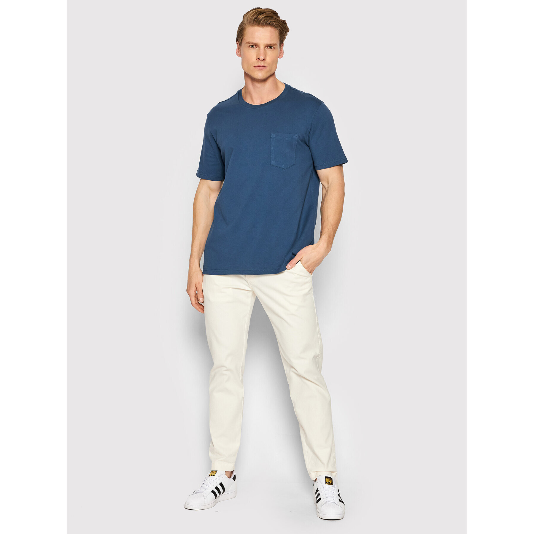 United Colors Of Benetton Тишърт 3BL0J19G5 Тъмносин Regular Fit - Pepit.bg