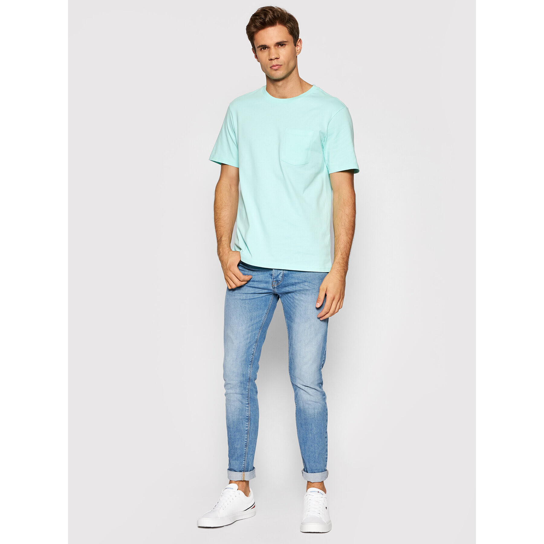 United Colors Of Benetton Тишърт 3BL0J19G5 Зелен Regular Fit - Pepit.bg