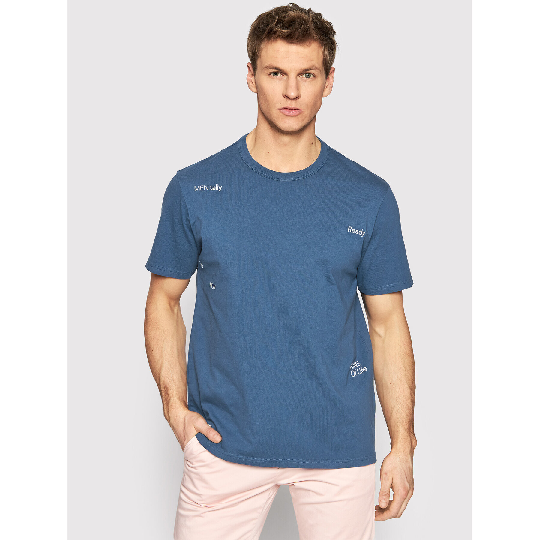 United Colors Of Benetton Тишърт 3BL0U100O Син Regular Fit - Pepit.bg