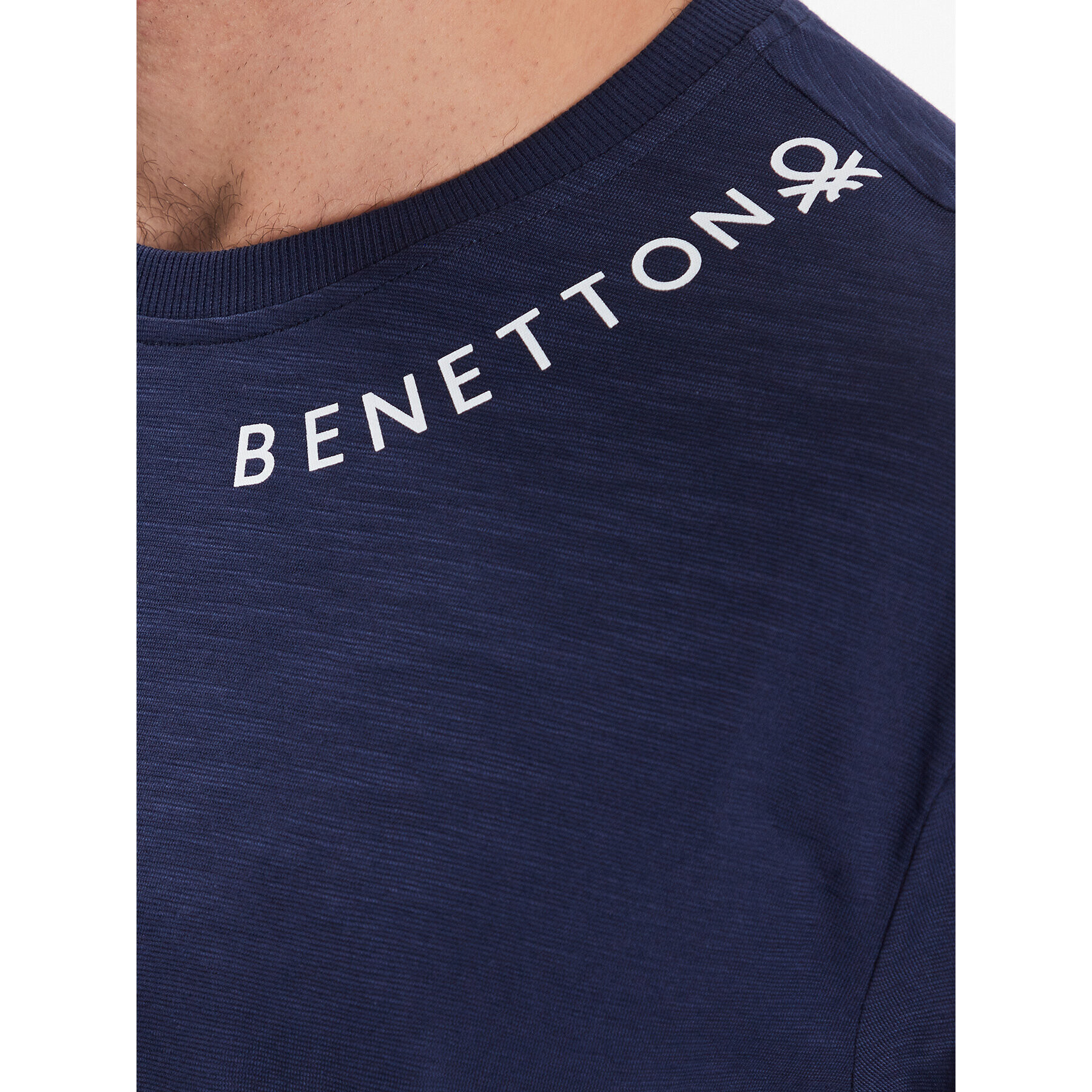 United Colors Of Benetton Тишърт 3BVX4M011 Тъмносин Regular Fit - Pepit.bg