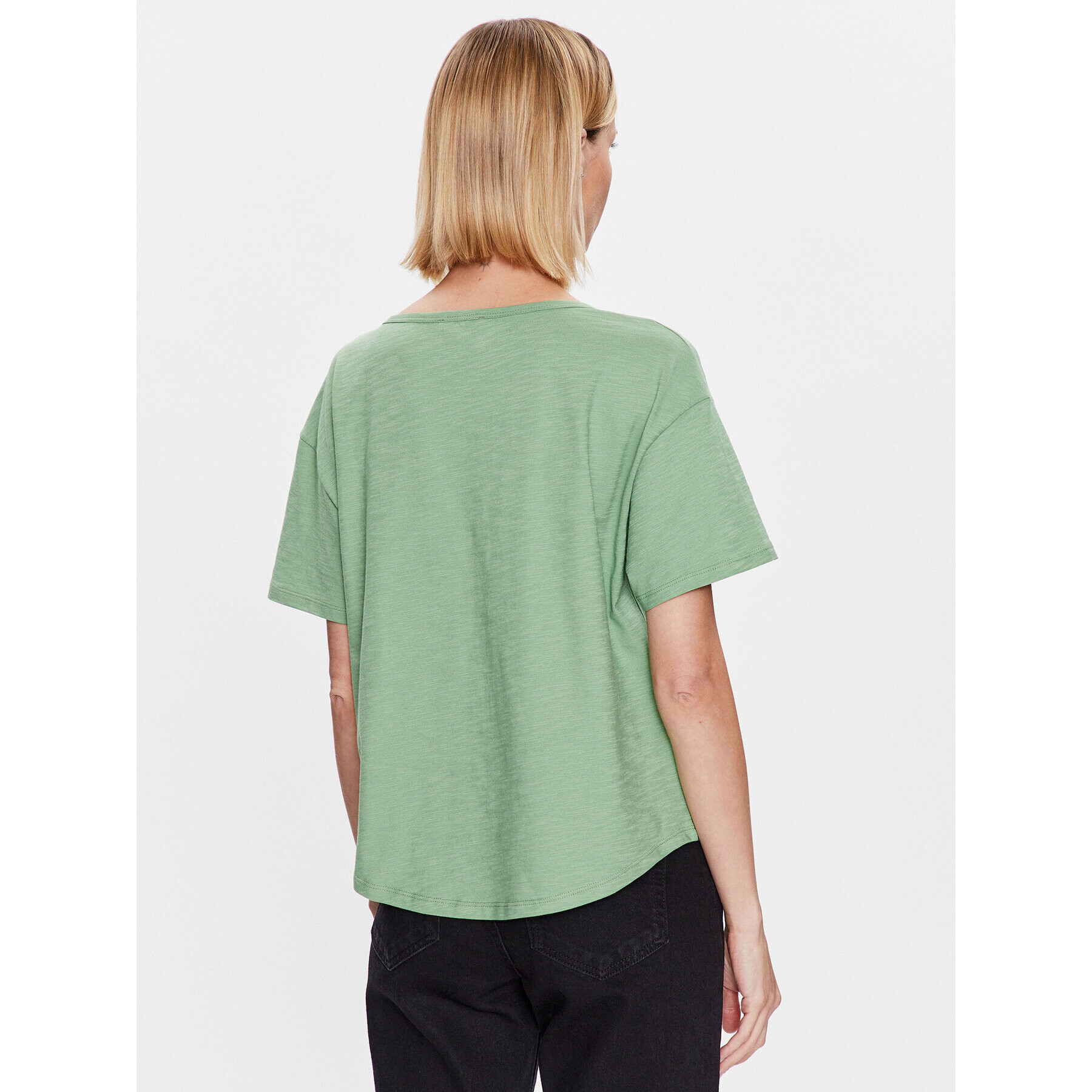 United Colors Of Benetton Тишърт 3BVXD1033 Зелен Relaxed Fit - Pepit.bg