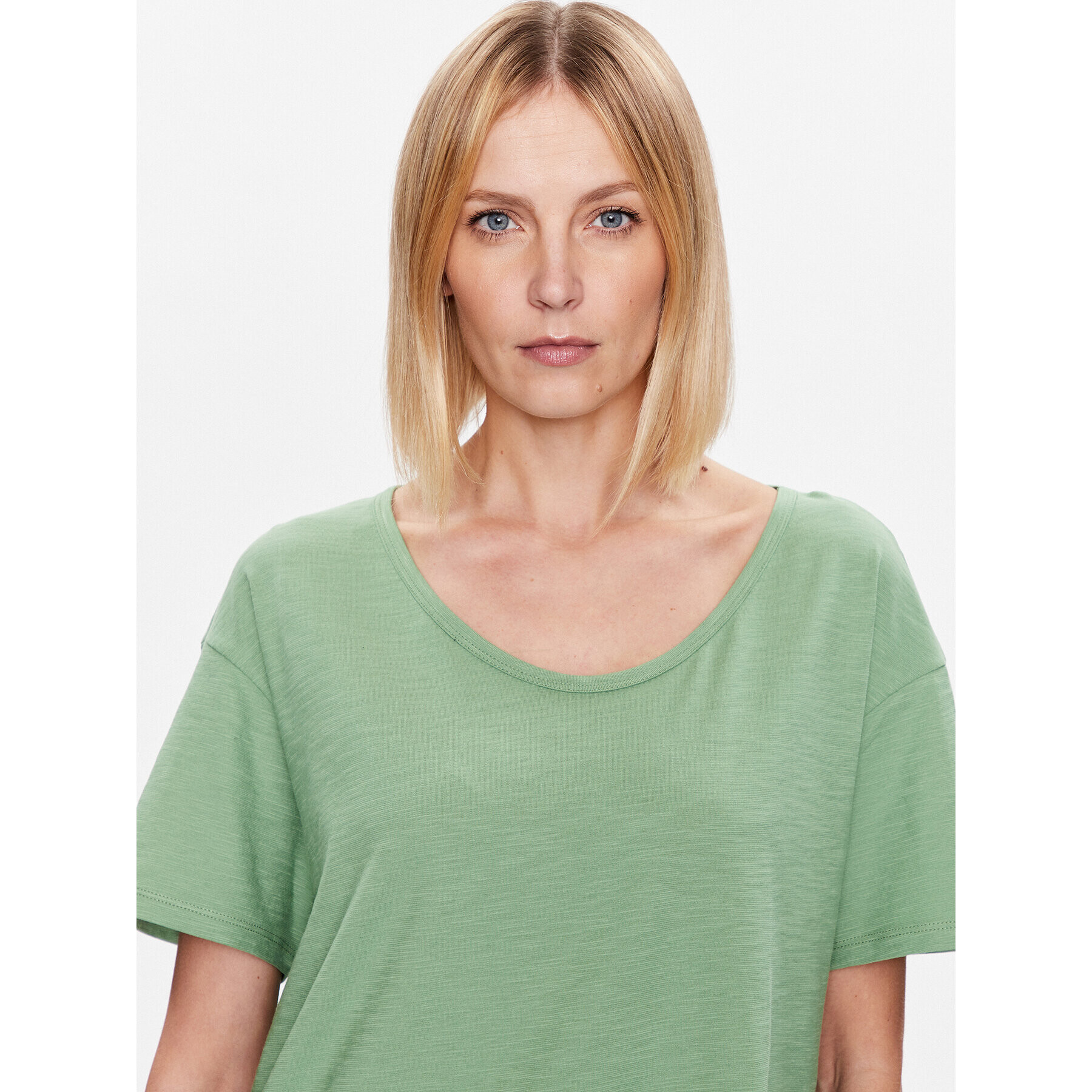 United Colors Of Benetton Тишърт 3BVXD1033 Зелен Relaxed Fit - Pepit.bg