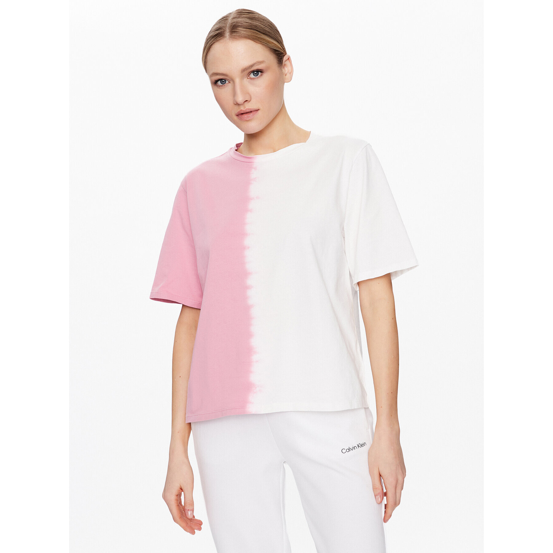 United Colors Of Benetton Тишърт 3DYBD103F Розов Relaxed Fit - Pepit.bg