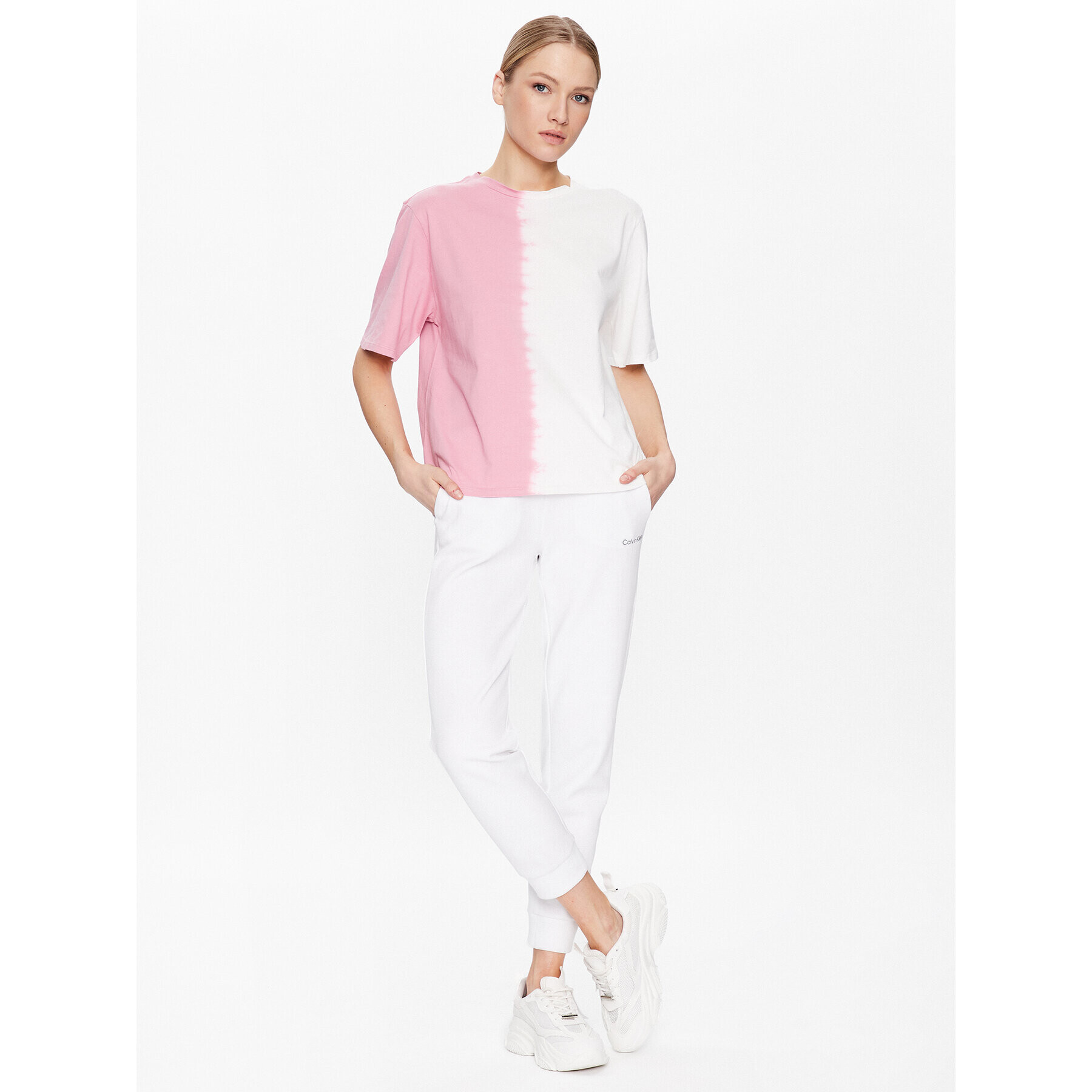 United Colors Of Benetton Тишърт 3DYBD103F Розов Relaxed Fit - Pepit.bg