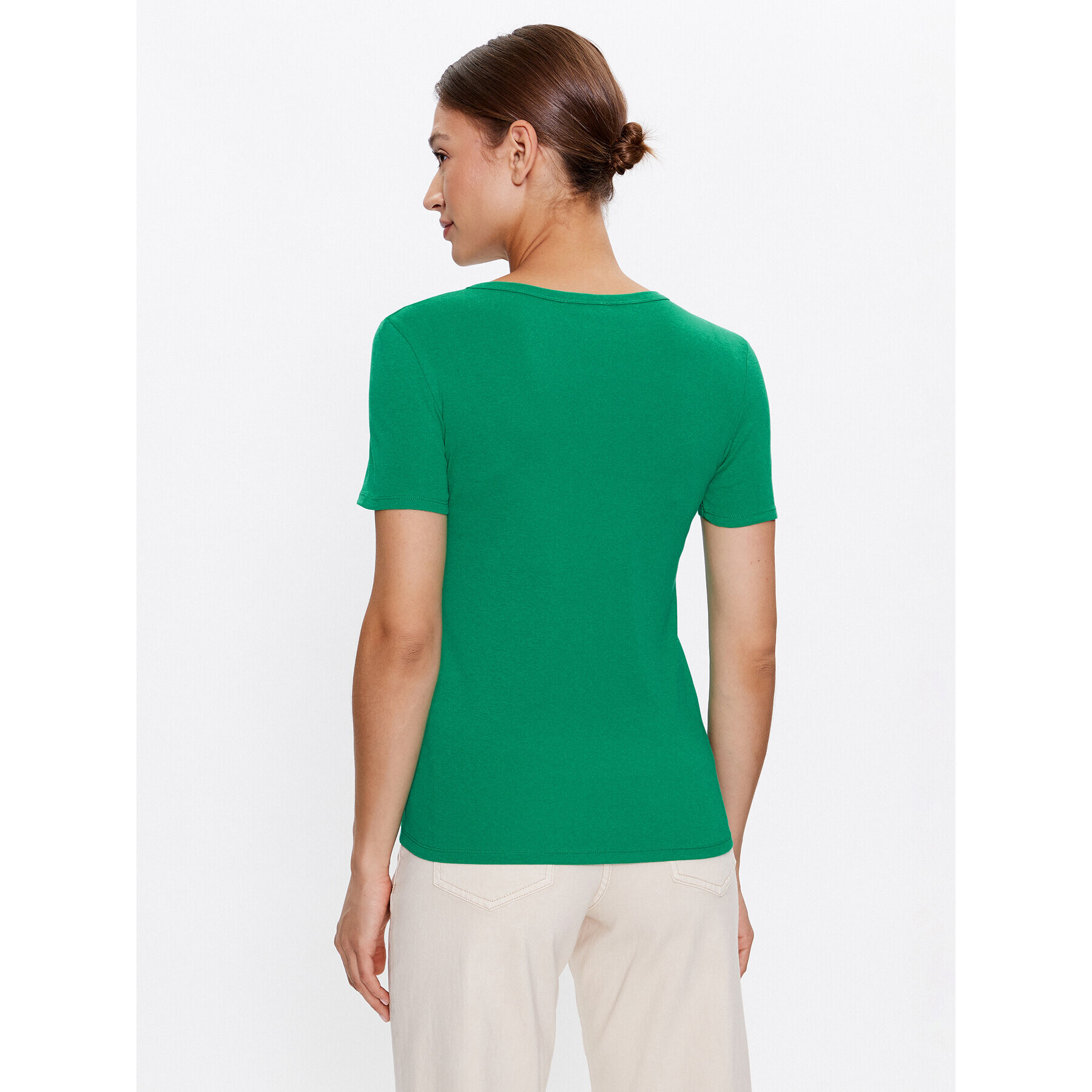 United Colors Of Benetton Тишърт 3GA2E16A0 Зелен Regular Fit - Pepit.bg