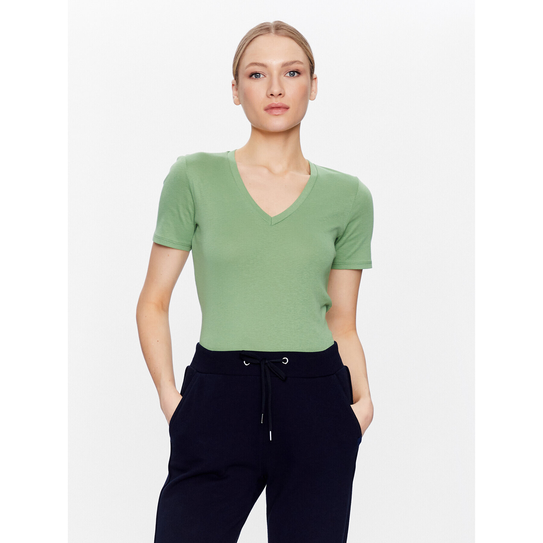 United Colors Of Benetton Тишърт 3GA2E4230 Зелен Regular Fit - Pepit.bg