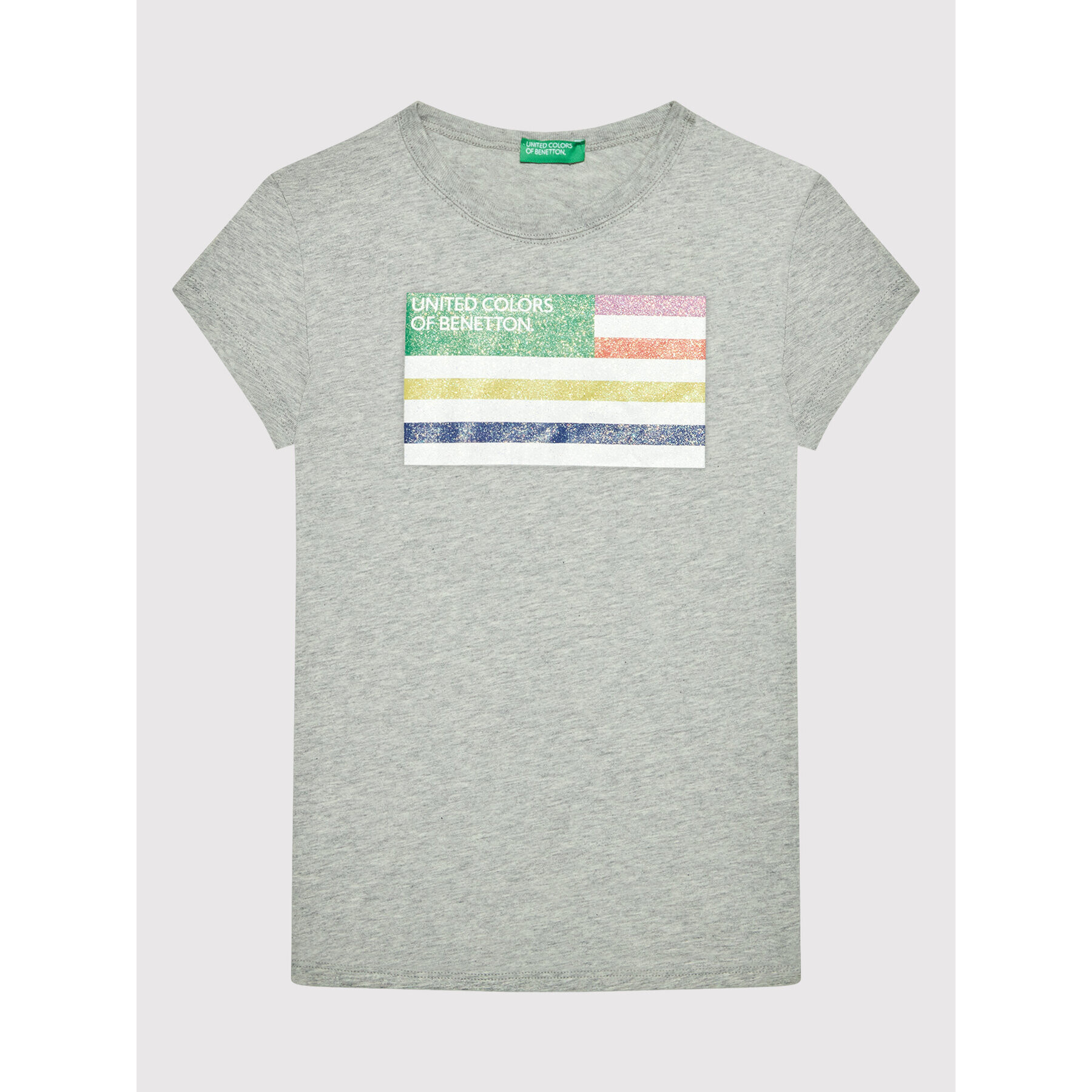 United Colors Of Benetton Тишърт 3I1XC101Q Сив Regular Fit - Pepit.bg