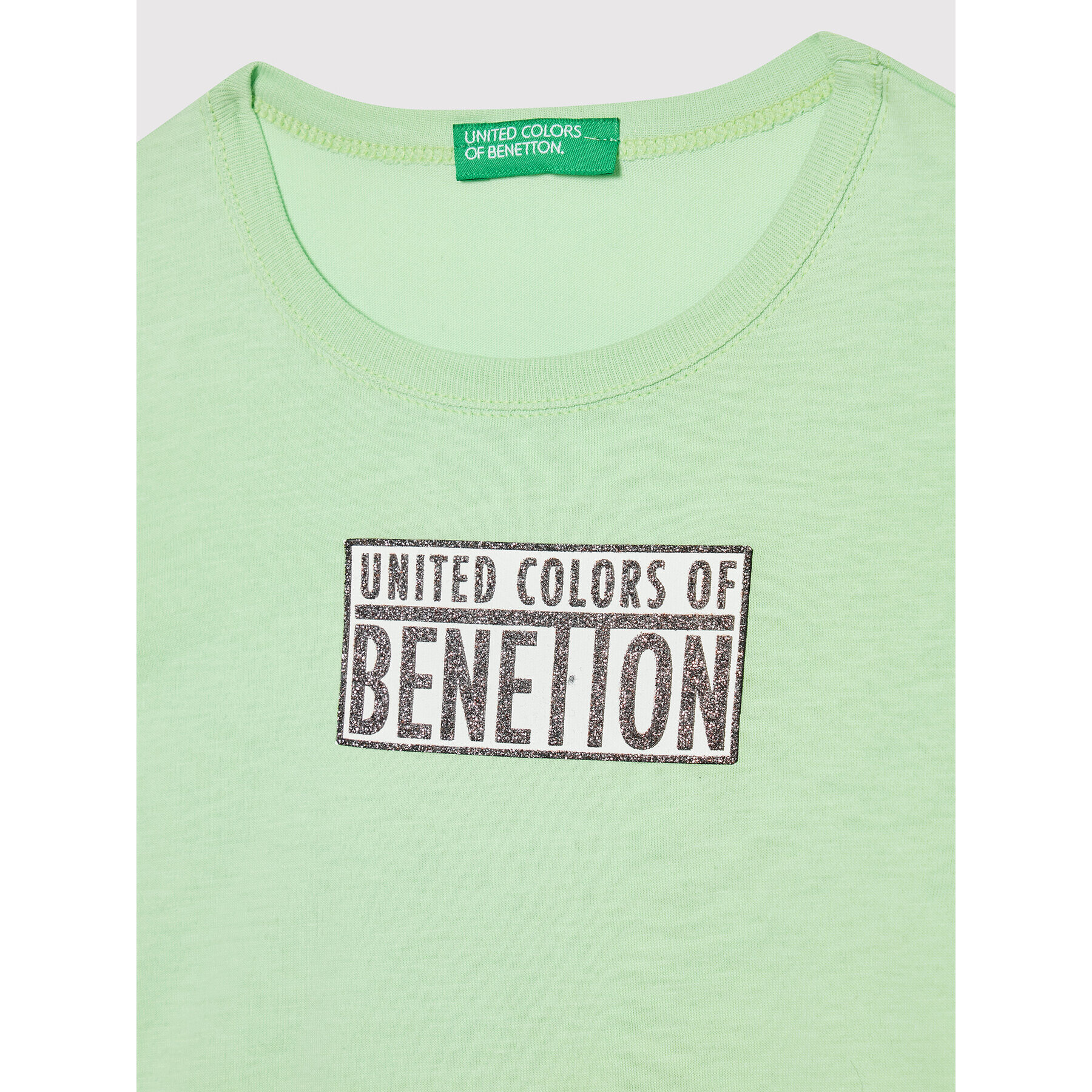 United Colors Of Benetton Тишърт 3I1XC101Q Зелен Regular Fit - Pepit.bg