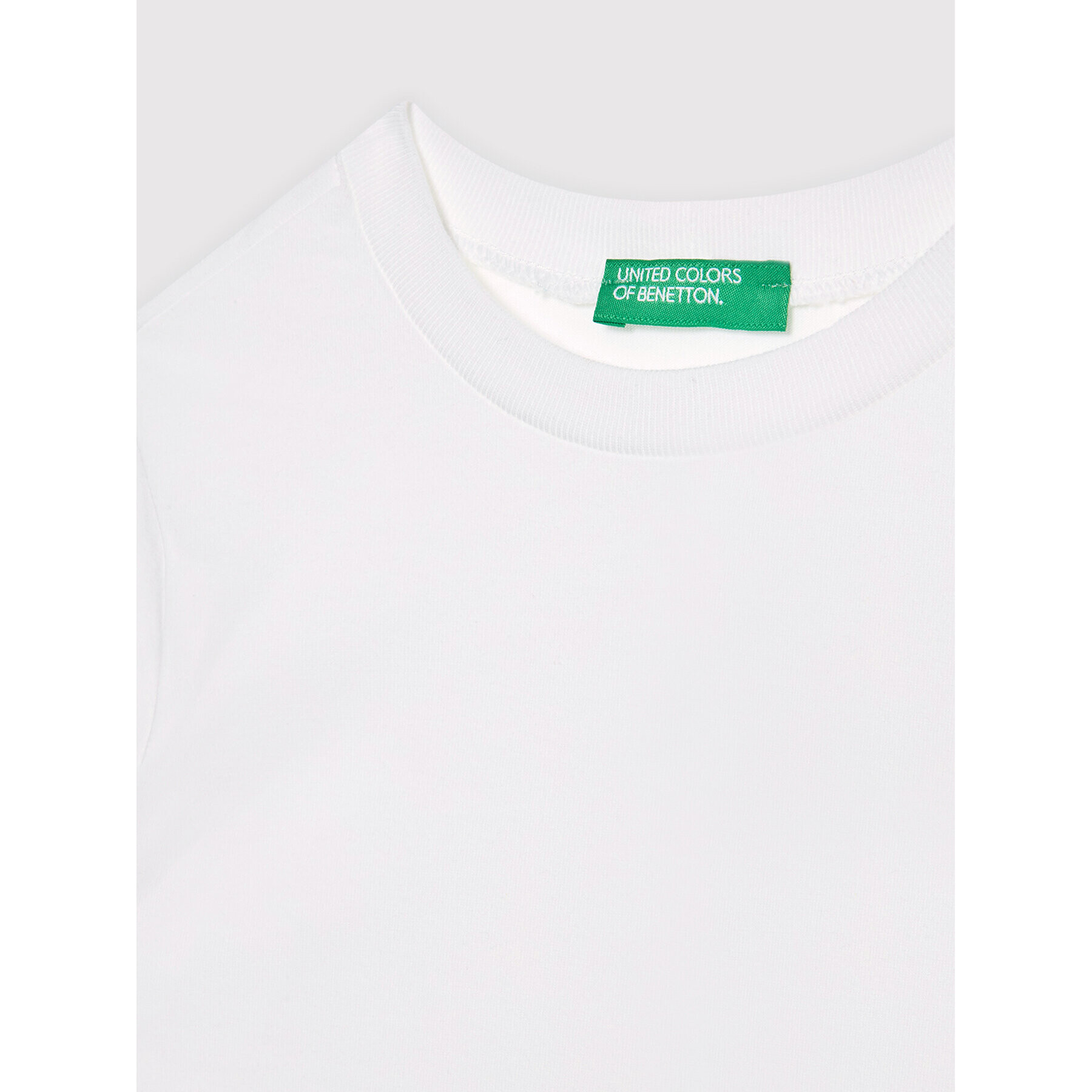 United Colors Of Benetton Тишърт 3I1XC13E1 Бял Regular Fit - Pepit.bg