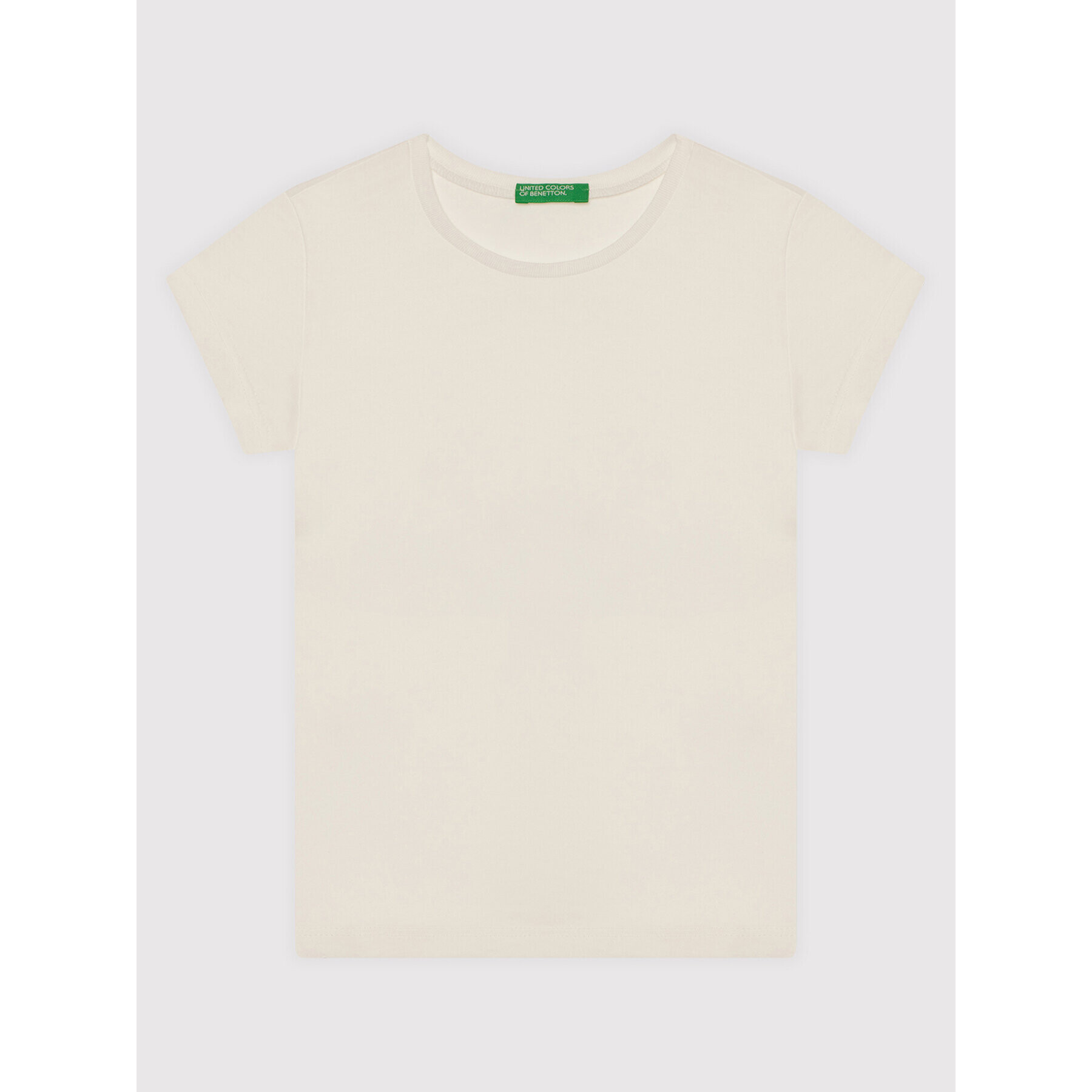 United Colors Of Benetton Тишърт 3I1XC13J1 Бял Regular Fit - Pepit.bg