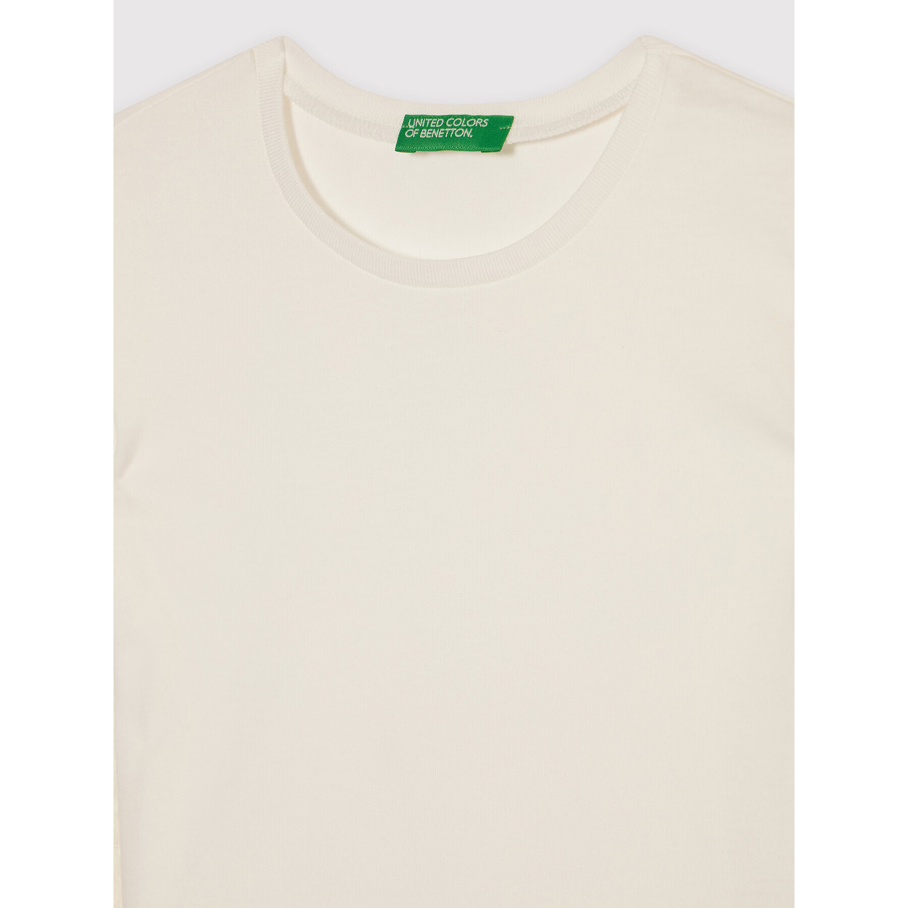 United Colors Of Benetton Тишърт 3I1XC13J1 Бял Regular Fit - Pepit.bg