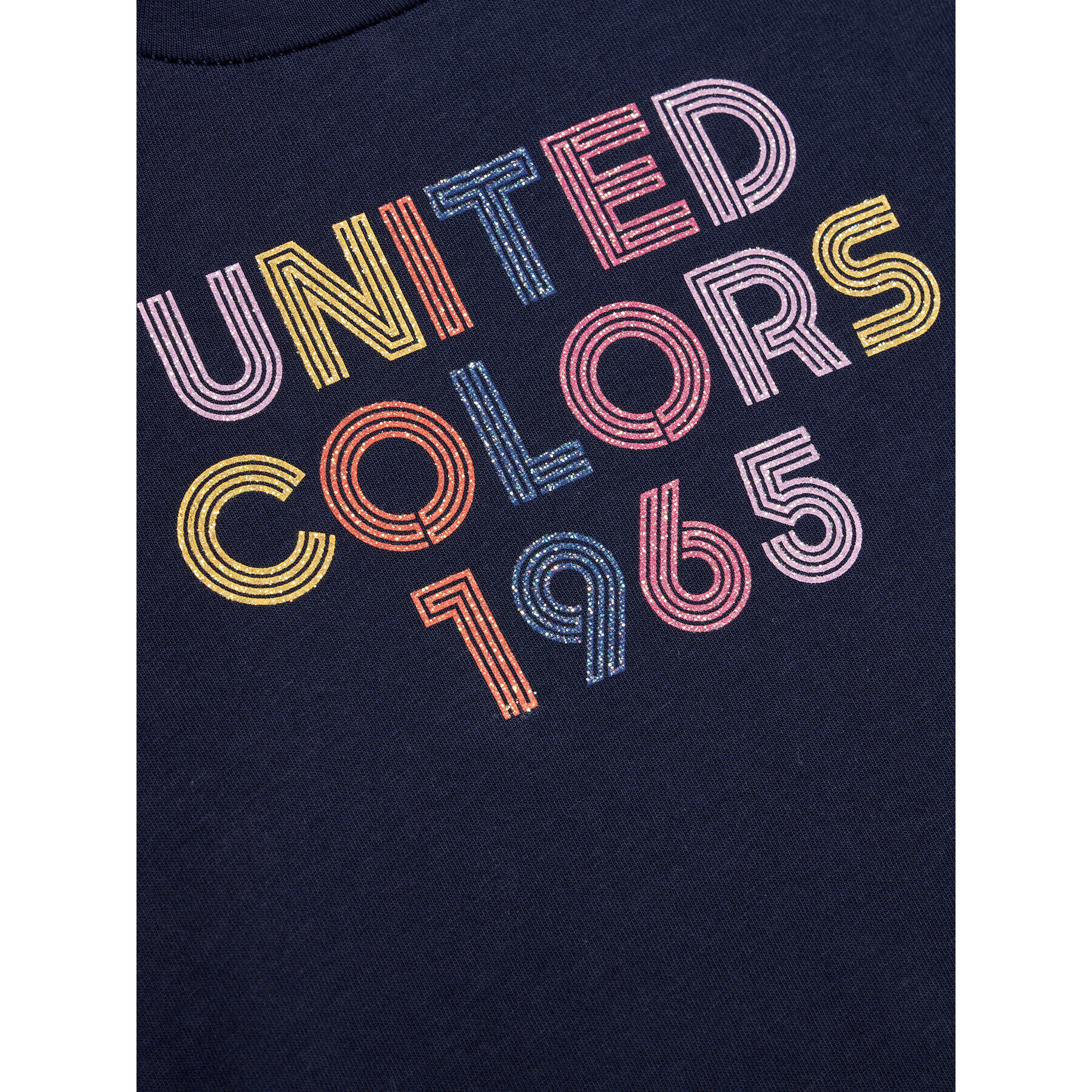 United Colors Of Benetton Тишърт 3I1XC1527 Тъмносин Regular Fit - Pepit.bg