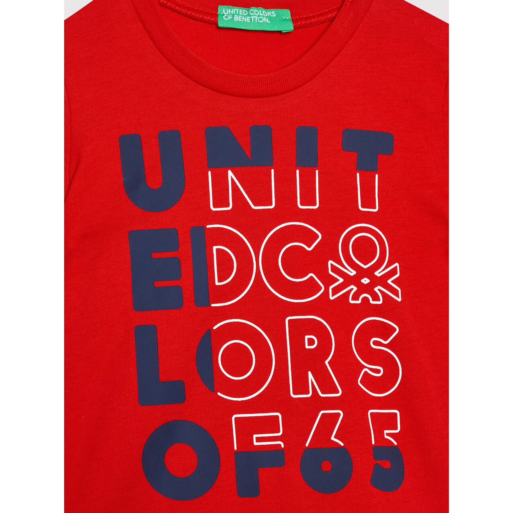 United Colors Of Benetton Тишърт 3I1XG100G Червен Regular Fit - Pepit.bg