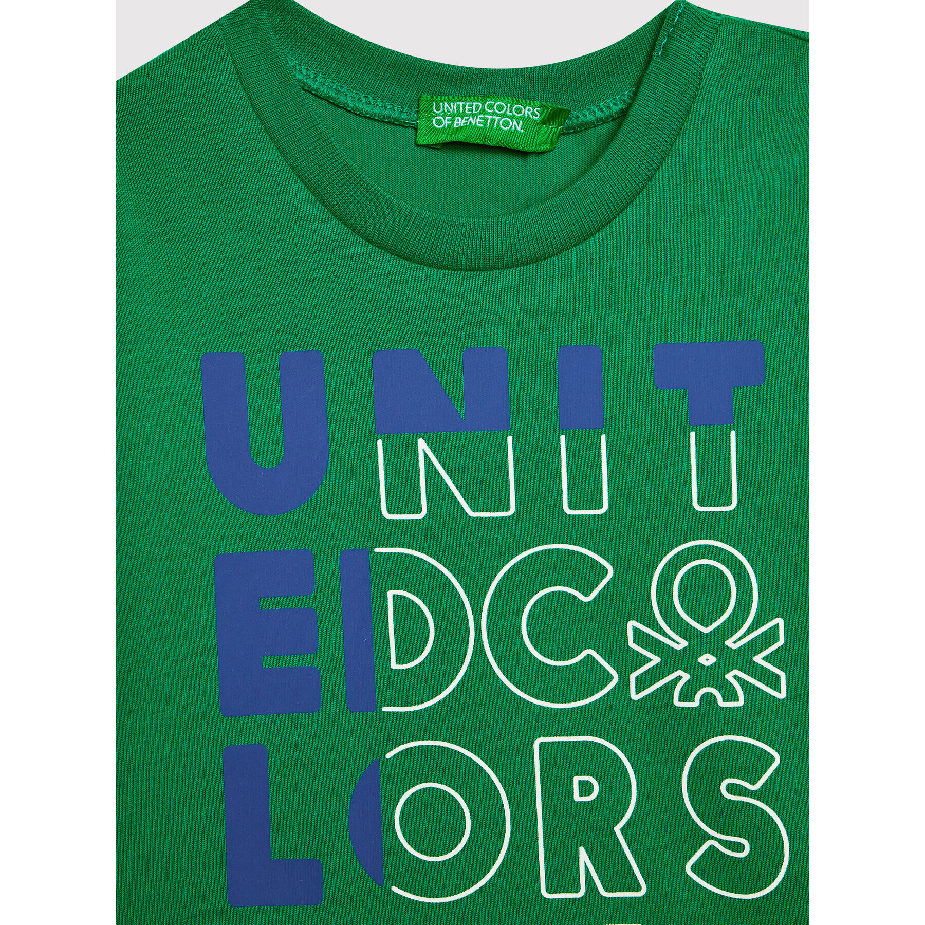 United Colors Of Benetton Тишърт 3I1XG100G Зелен Regular Fit - Pepit.bg