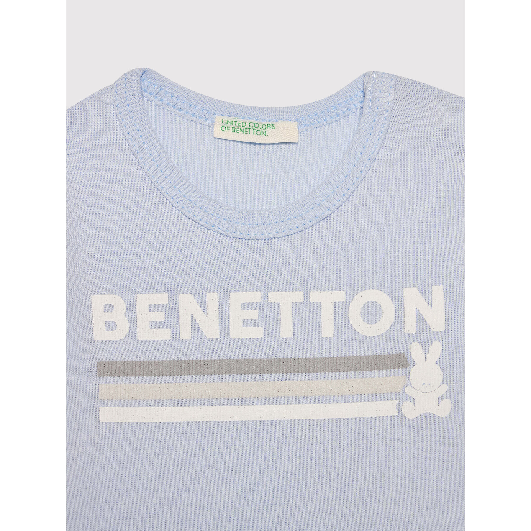 United Colors Of Benetton Тишърт 3I9WMM28H Син Regular Fit - Pepit.bg