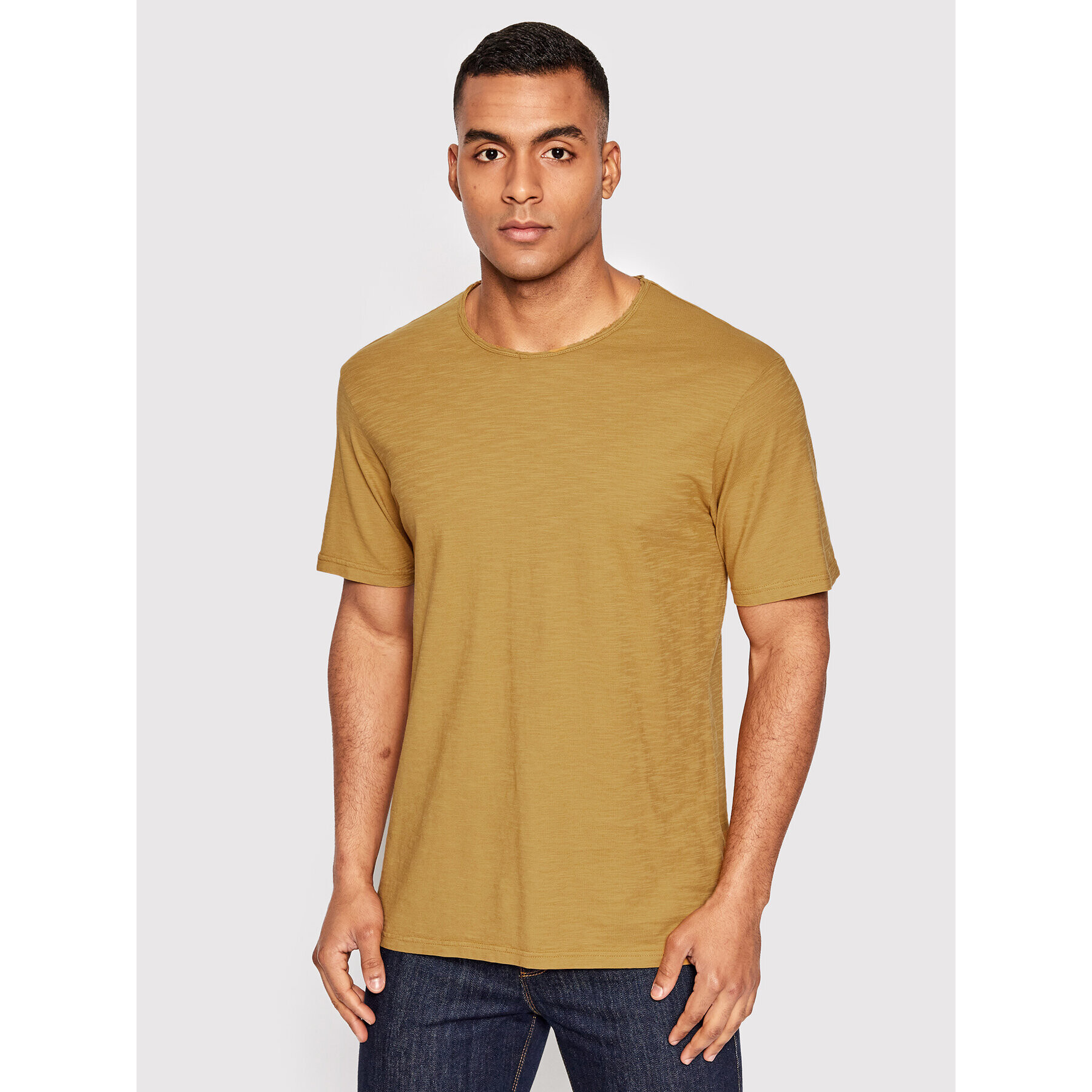 United Colors Of Benetton Тишърт 3JE1J19A5 Жълт Regular Fit - Pepit.bg