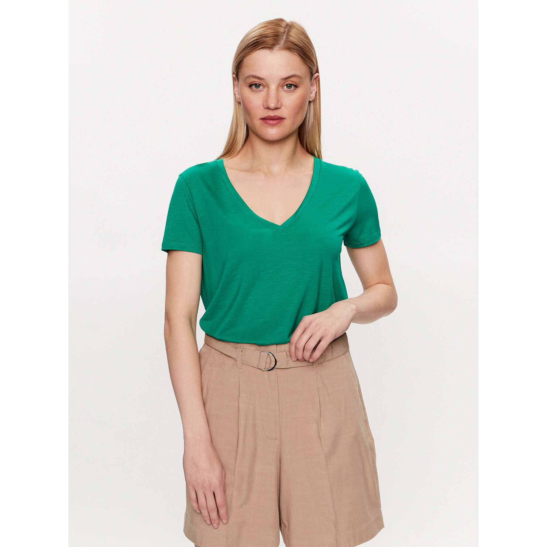 United Colors Of Benetton Тишърт 3NLHE4249 Зелен Regular Fit - Pepit.bg