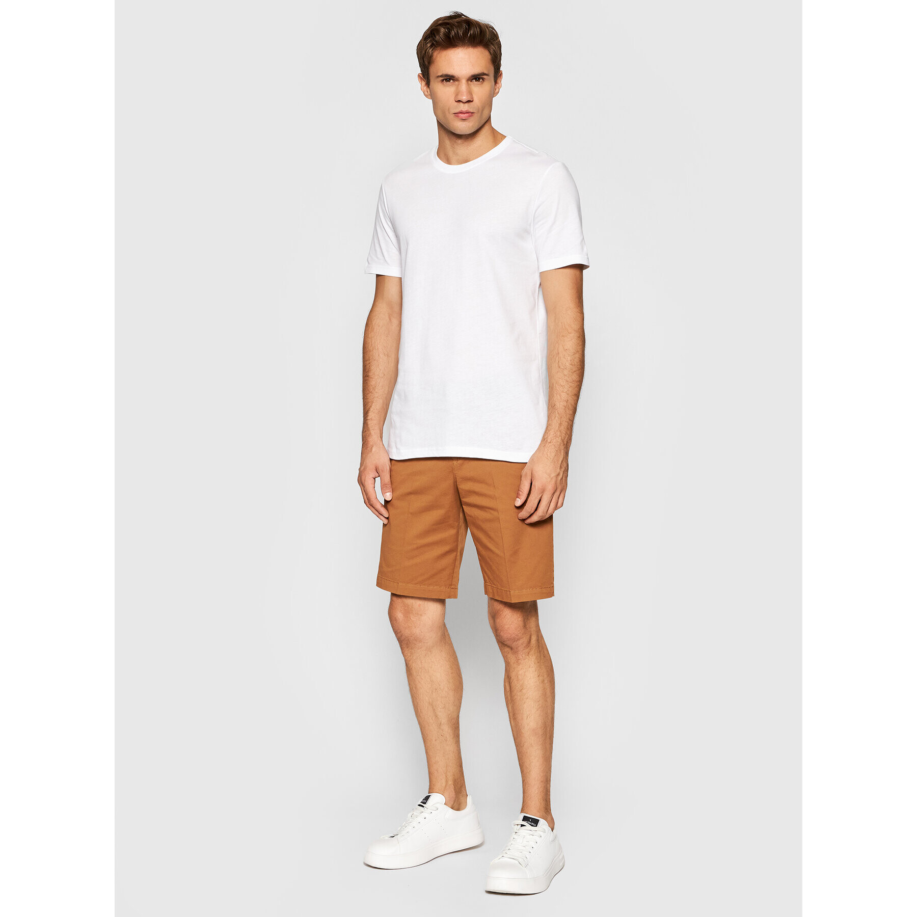 United Colors Of Benetton Тишърт 3U53J1F15 Бял Regular Fit - Pepit.bg