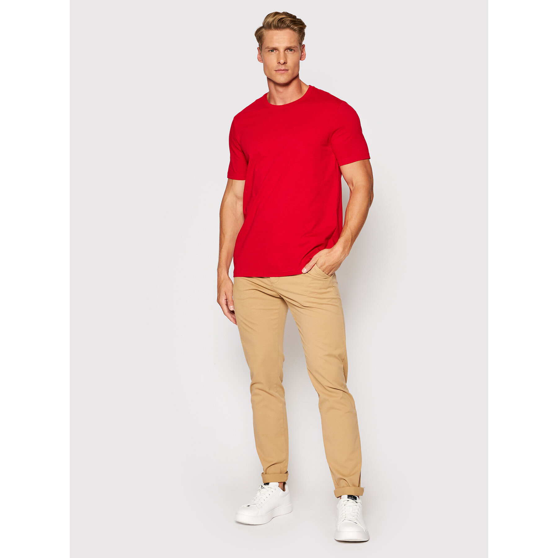 United Colors Of Benetton Тишърт 3U53J1F15 Червен Regular Fit - Pepit.bg