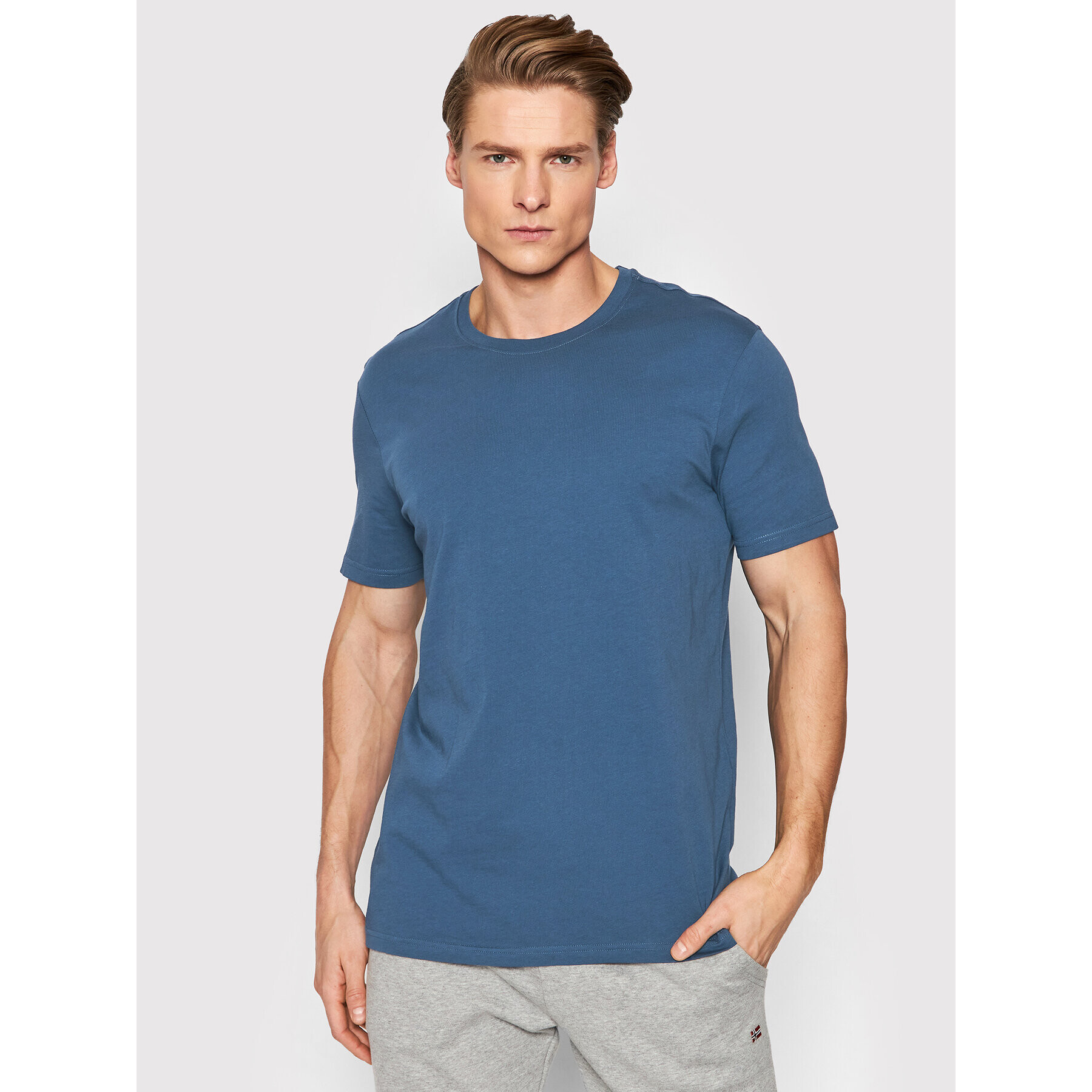 United Colors Of Benetton Тишърт 3U53J1F15 Тъмносин Regular Fit - Pepit.bg